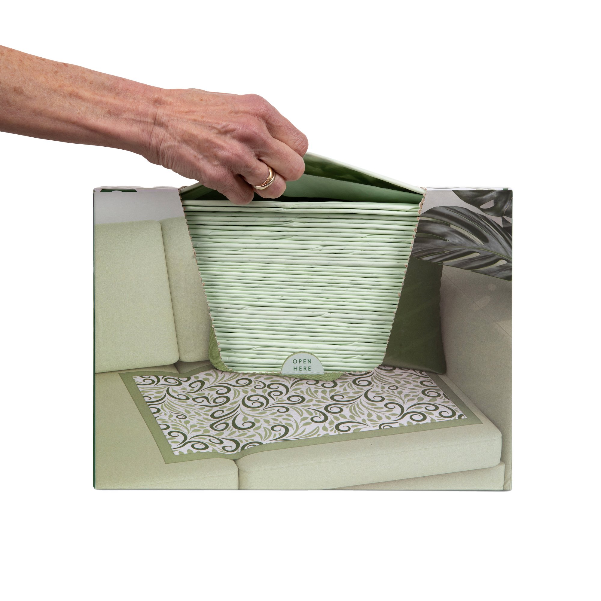 Boom Home Medical BINAUPSGV025 - Boom Home Medical Flourish Ultra Absorbent Underpads, Sage Green - 25/Box, 150/Case