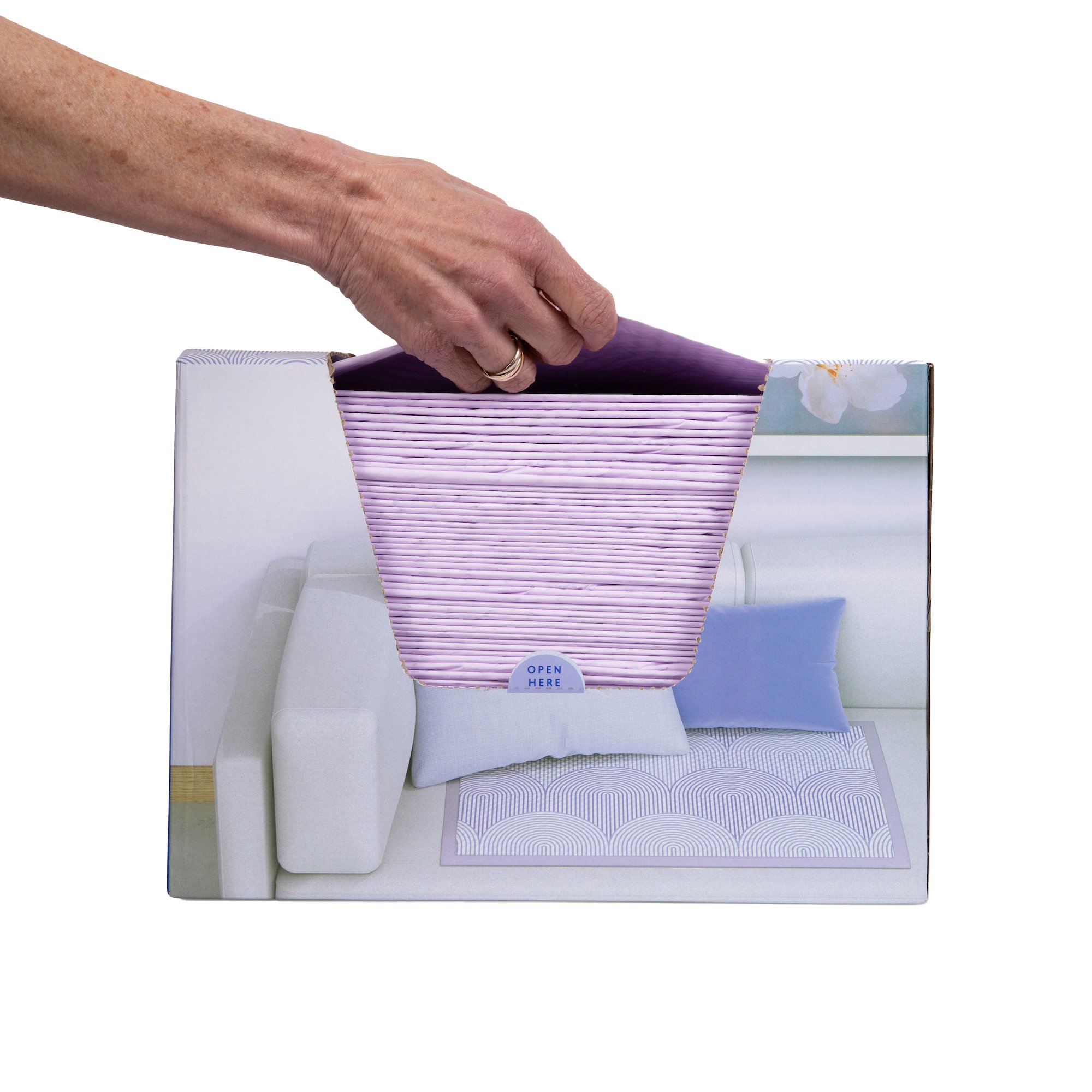 Boom Home Medical BINAUPPA025 - Boom Home Medical Flourish Ultra Absorbent Underpads, Periwinkle - 25/Box, 150/Case