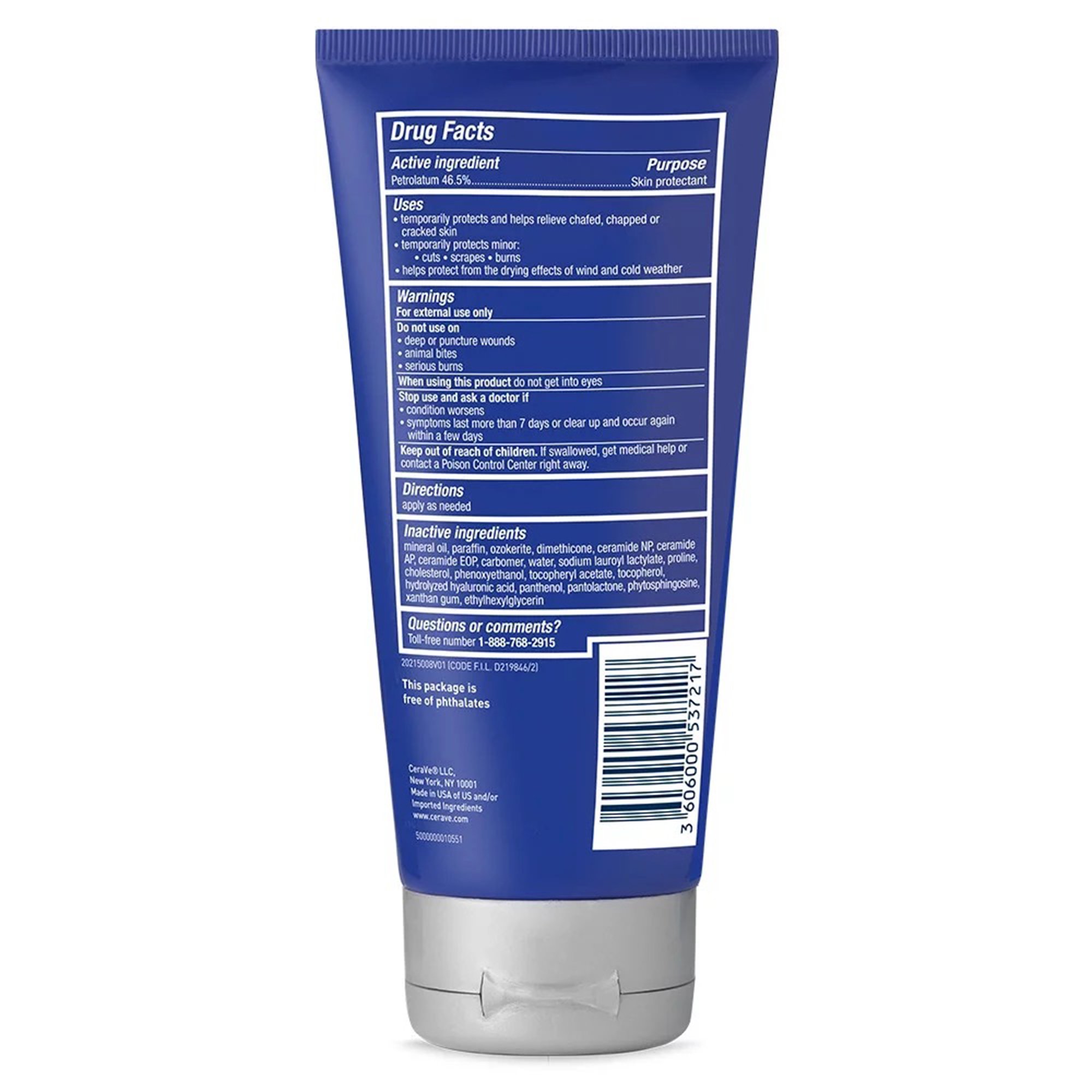 Loreal USA 60600053721 - CeraVe® Healing Ointment with Ceramides, 3-ounce Tube - 1/Each