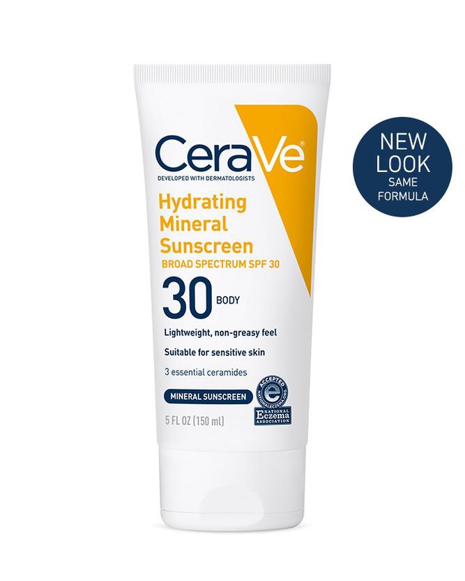 Loreal USA 60600051499 - CeraVe® Hydrating Mineral Sunscreen for Body SPF 30, 5-ounce Tube - 1/Each
