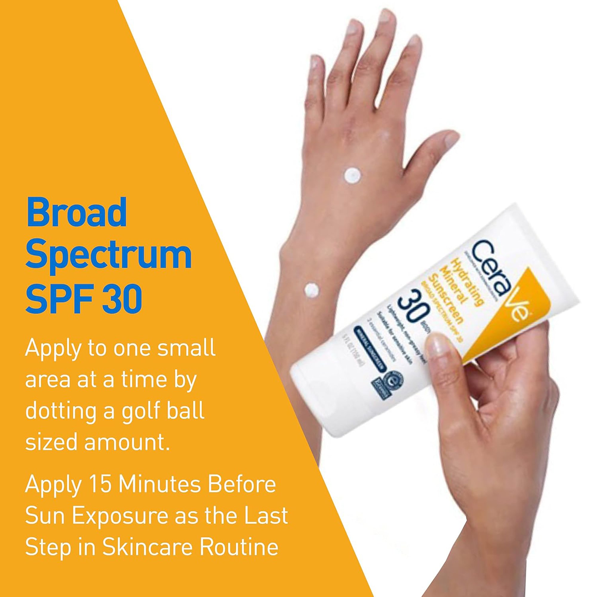 Loreal USA 60600051499 - CeraVe® Hydrating Mineral Sunscreen for Body SPF 30, 5-ounce Tube - 1/Each