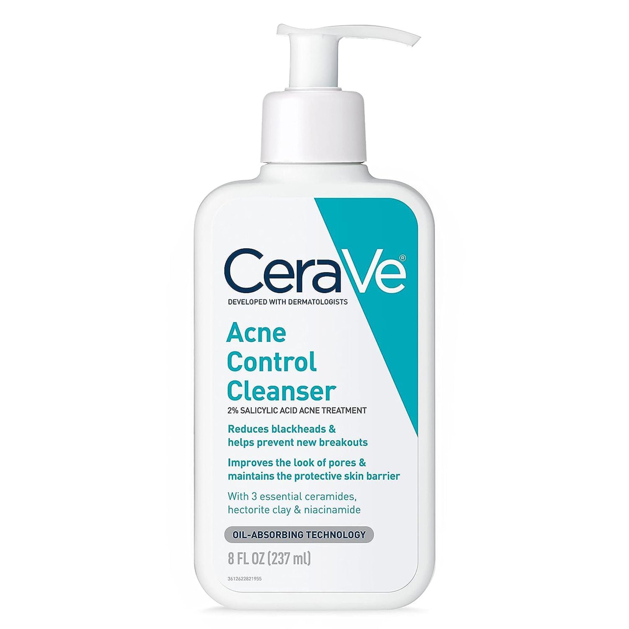 Loreal USA - 60600057713 CeraVe® 2% Salicylic Acid Acne Control Cleanser with Ceramides & Hectorite Clay