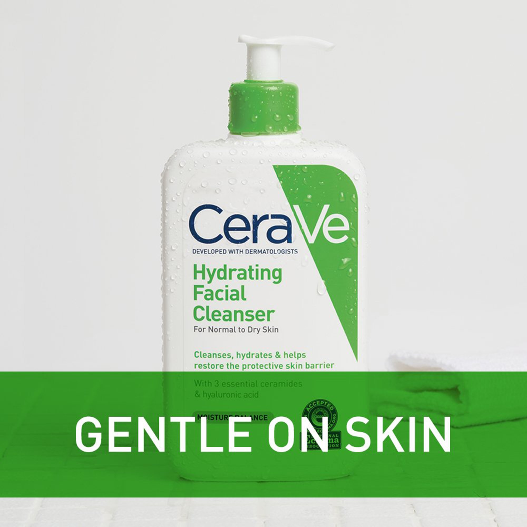 Loreal USA 60600053770 - CeraVe® Foaming Facial Cleanser for Normal to Oily Skin, 16-ounce Pump Bottle - 1/Each