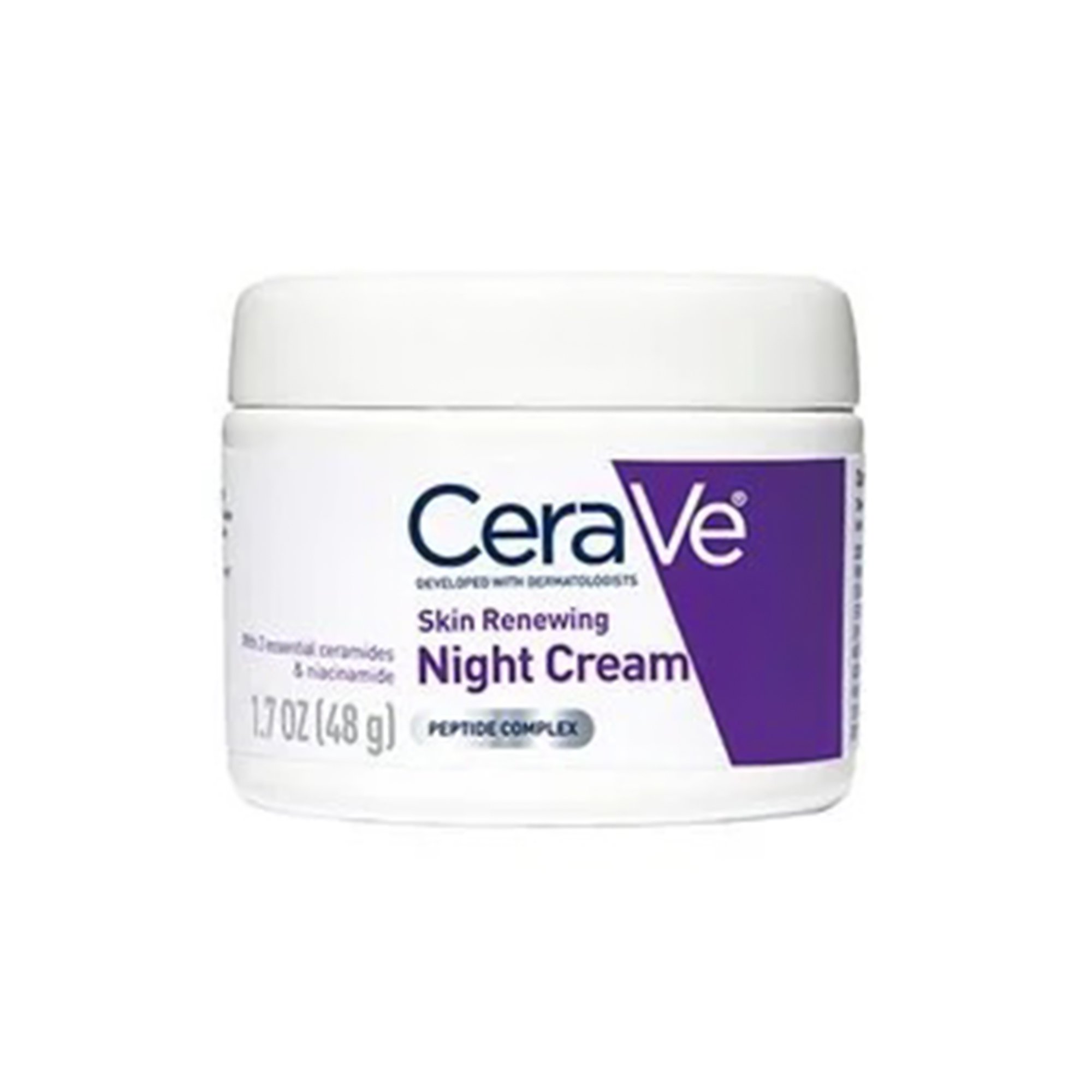 Loreal USA 60600053760 - CeraVe® Skin Renewing Night Cream Peptide Complex, 48-gram Jar - 1/Each