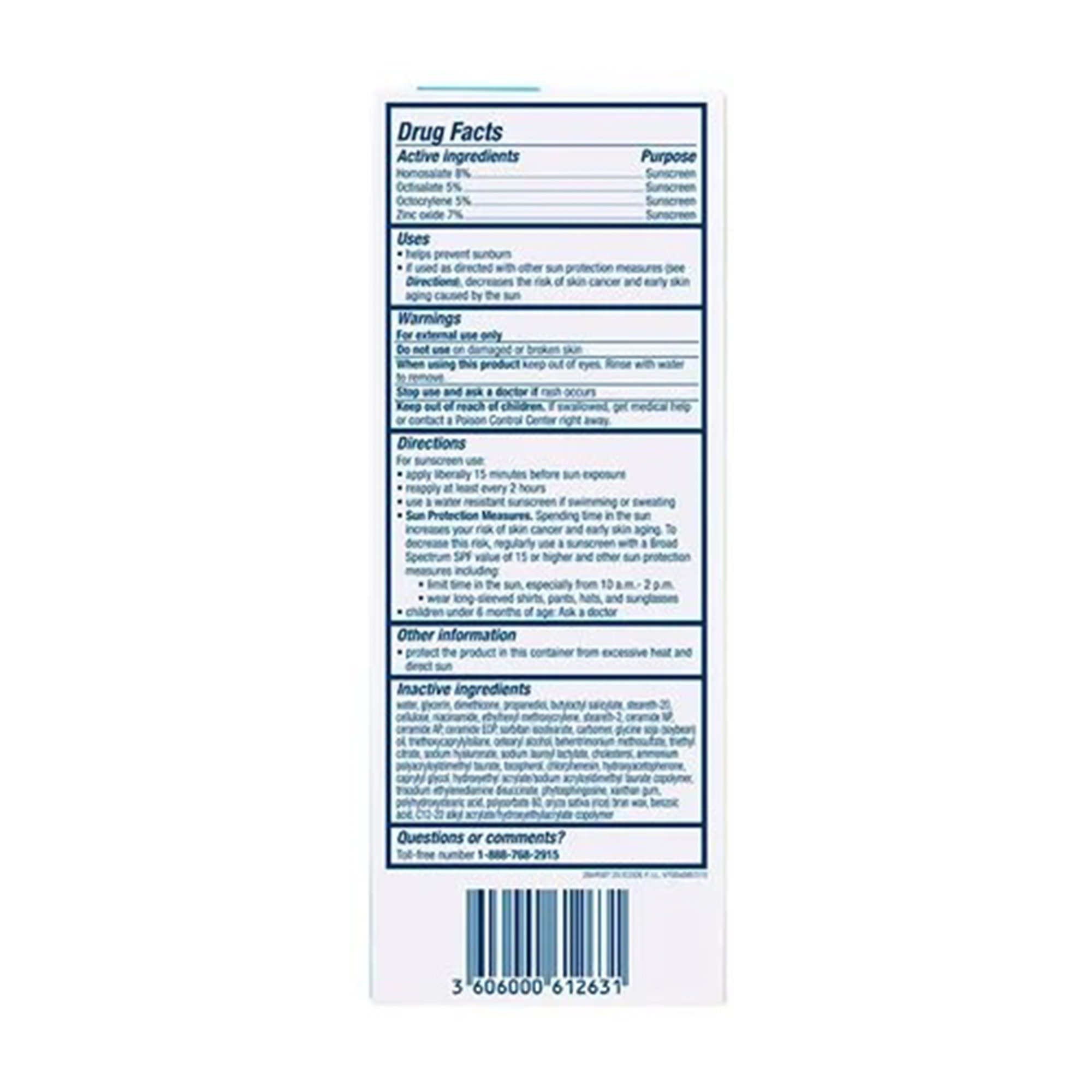 Loreal USA 60600061263 - CeraVe® AM Facial Moisturizing Lotion, SPF 50, 3-ounce Bottle - 1/Each