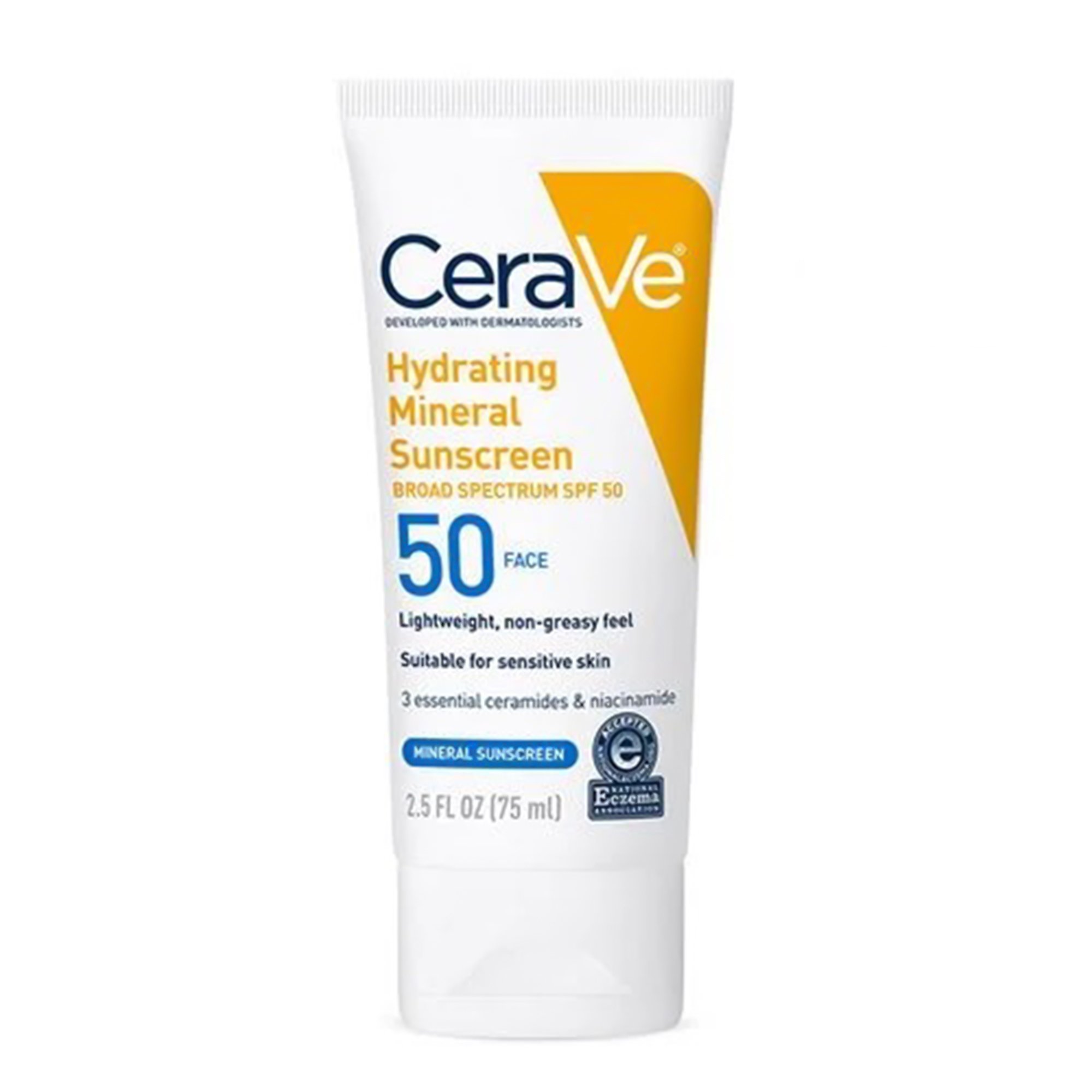 Loreal USA 60600051495 - CeraVe® Hydrating Mineral Sunscreen Body SPF 50, 2.5-ounce Tube - 1/Each