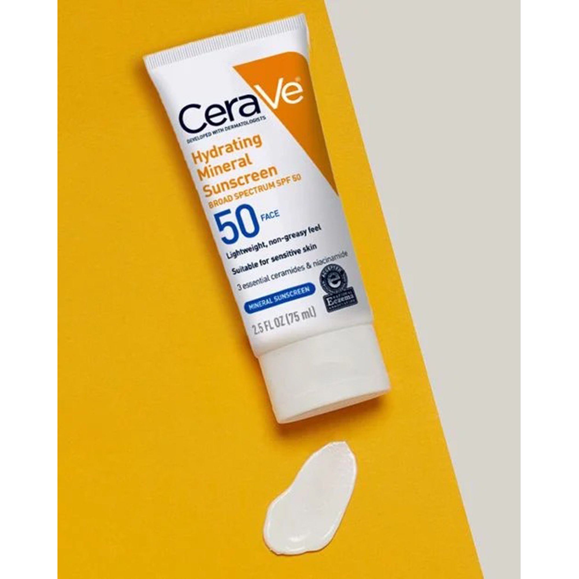 Loreal USA 60600051495 - CeraVe® Hydrating Mineral Sunscreen Body SPF 50, 2.5-ounce Tube - 1/Each