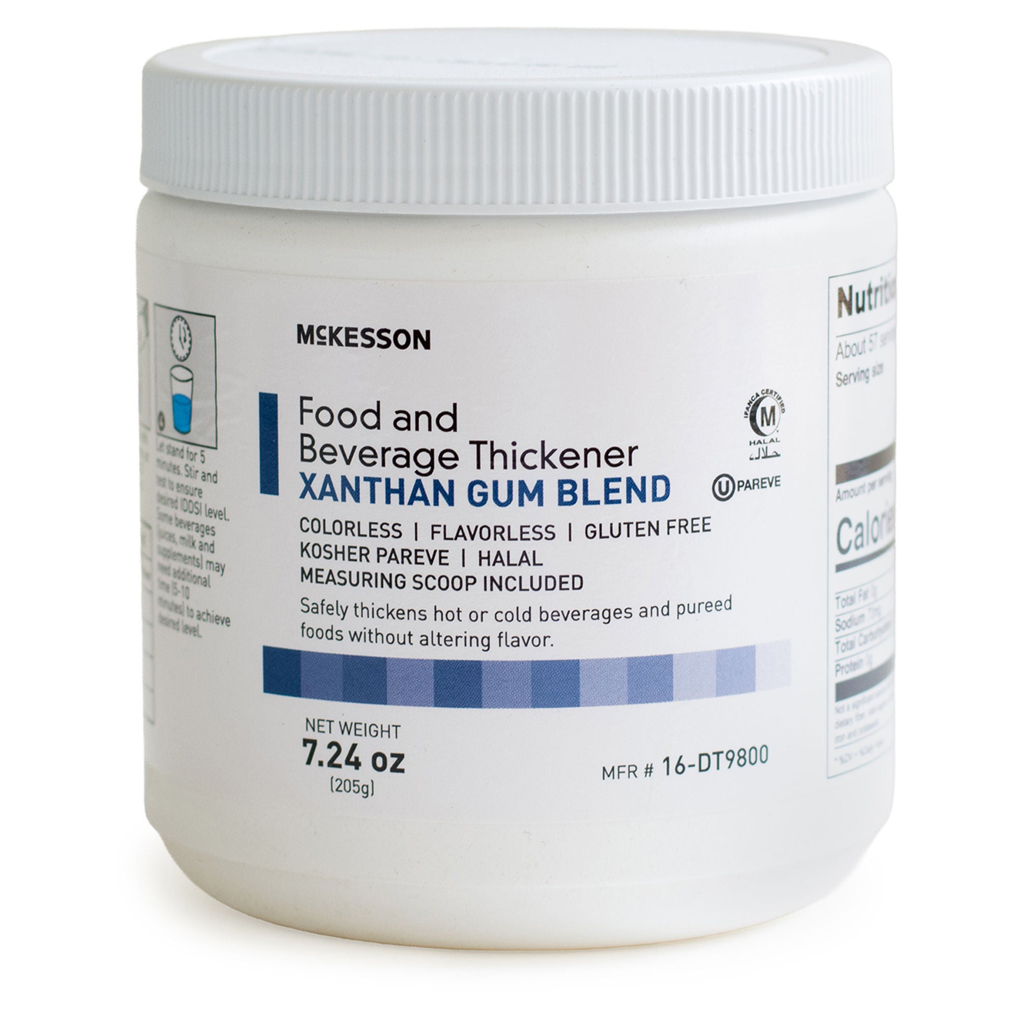 McKesson Brand - 16-DT9800 Food and Beverage Thickener McKesson 7.24 oz. Canister Unflavored IDDSI Level 0 Thin