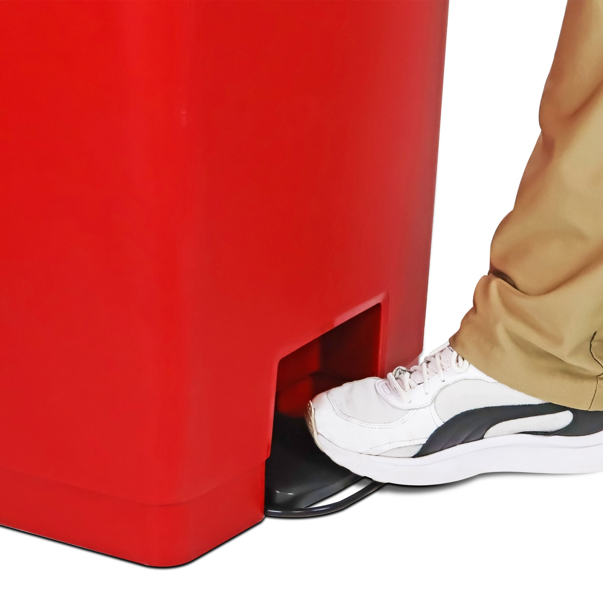 Detecto Scale - WM-13RED Trash Can Detecto® Waste Mate 52 Quart / 13 gal. Red Plastic Rectangular