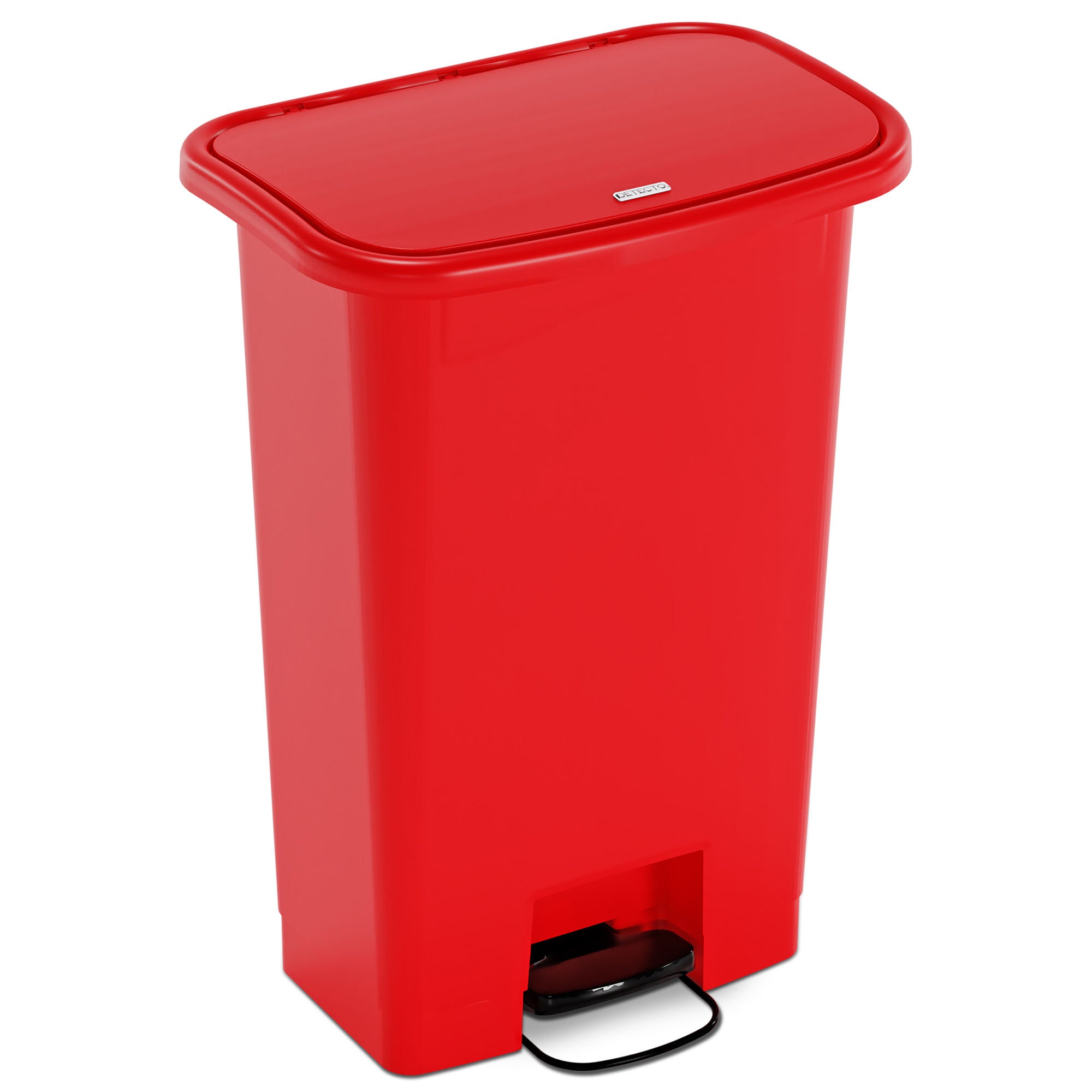 Detecto Scale - WM-18RED Trash Can Detecto® Waste Mate 72 Quart / 18 gal. Red Plastic Rectangular