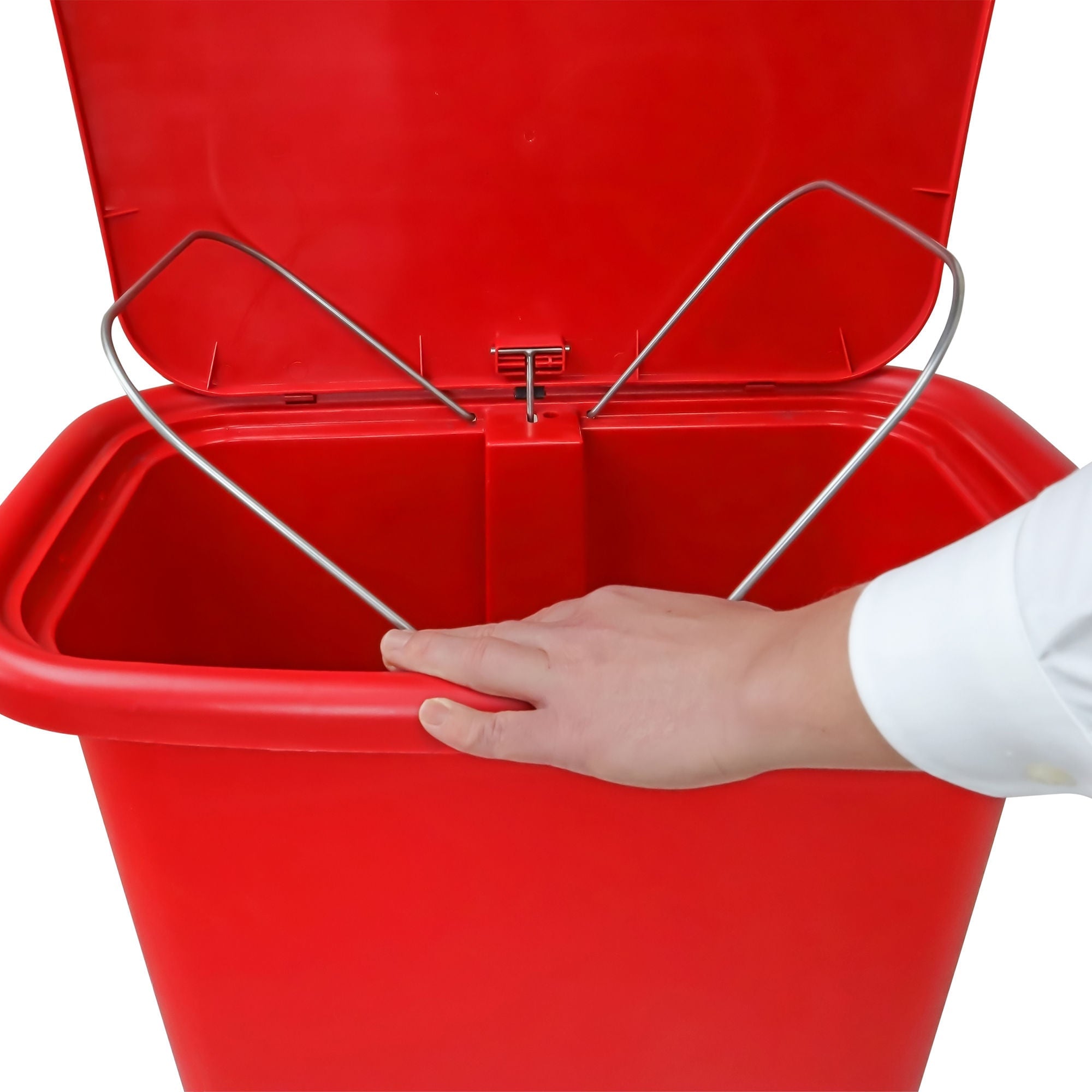 Detecto Scale - WM-18RED Trash Can Detecto® Waste Mate 72 Quart / 18 gal. Red Plastic Rectangular