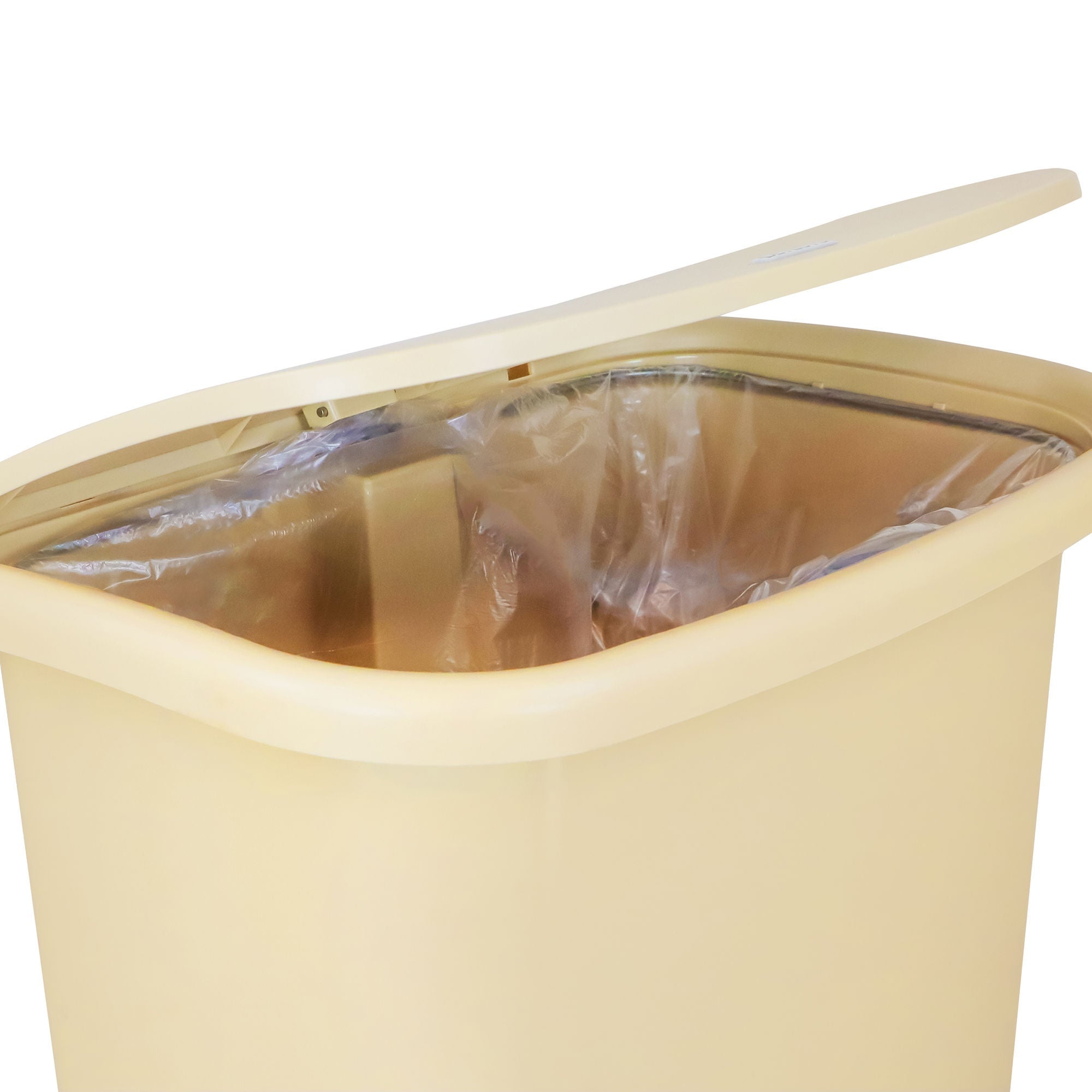 Detecto Scale - WM-24BEG Trash Can Detecto® Waste Mate 96 Quart / 24 gal. Beige Plastic Rectangular