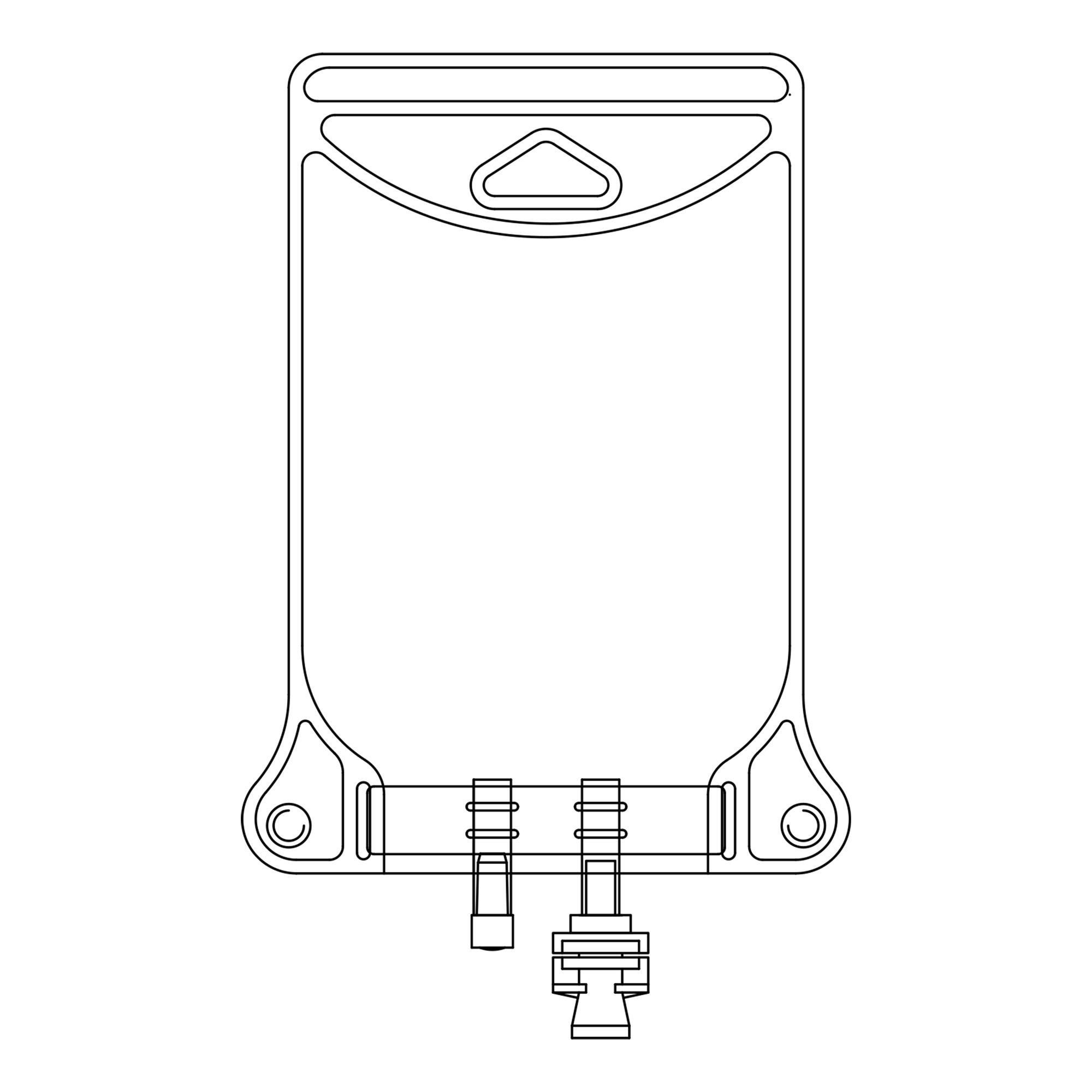 McKesson Brand - 419-64045 EVA Empty Bag McKesson 250 mL 2 Port Legless