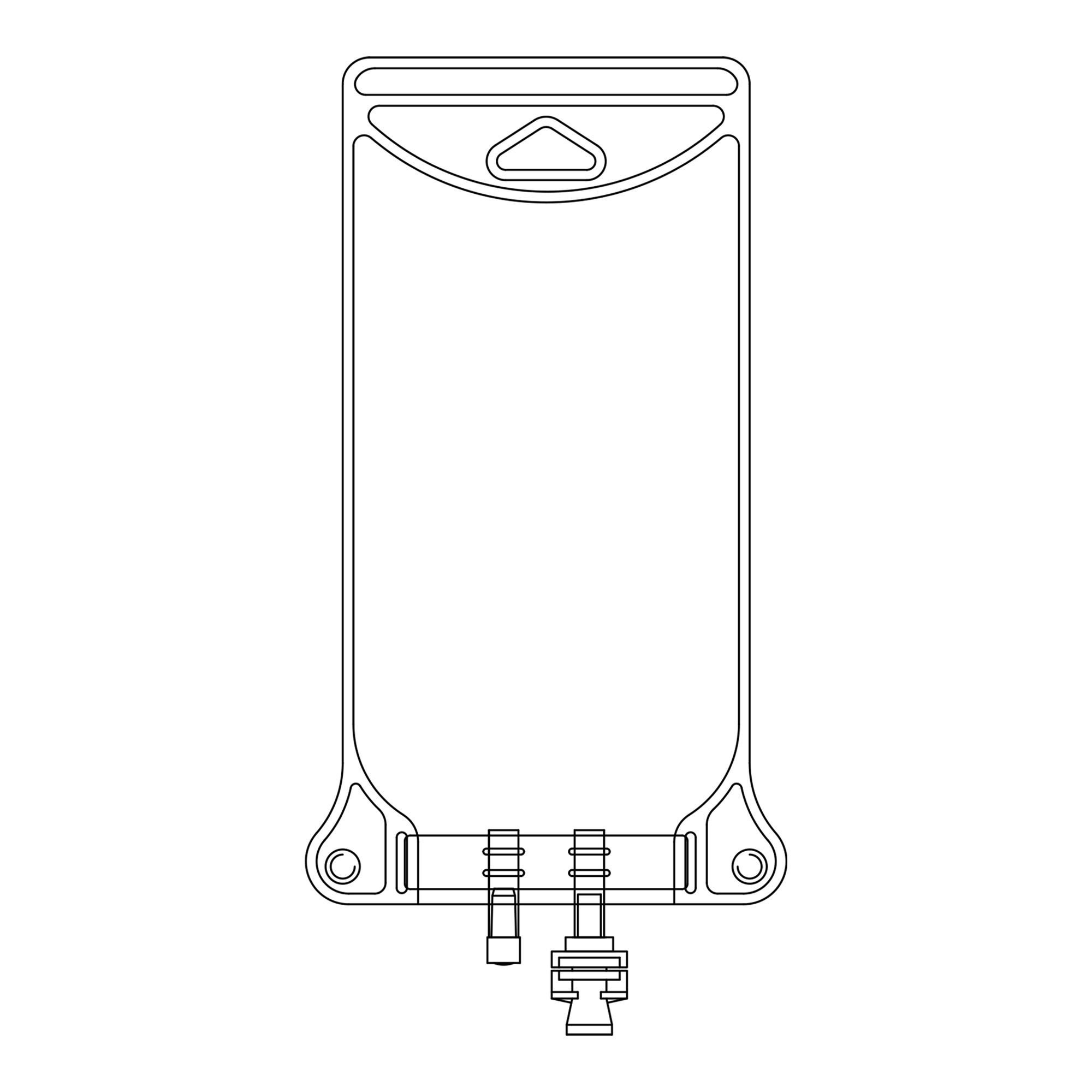 McKesson Brand - 419-64050 EVA Empty Bag McKesson 500 mL 2 Port Legless