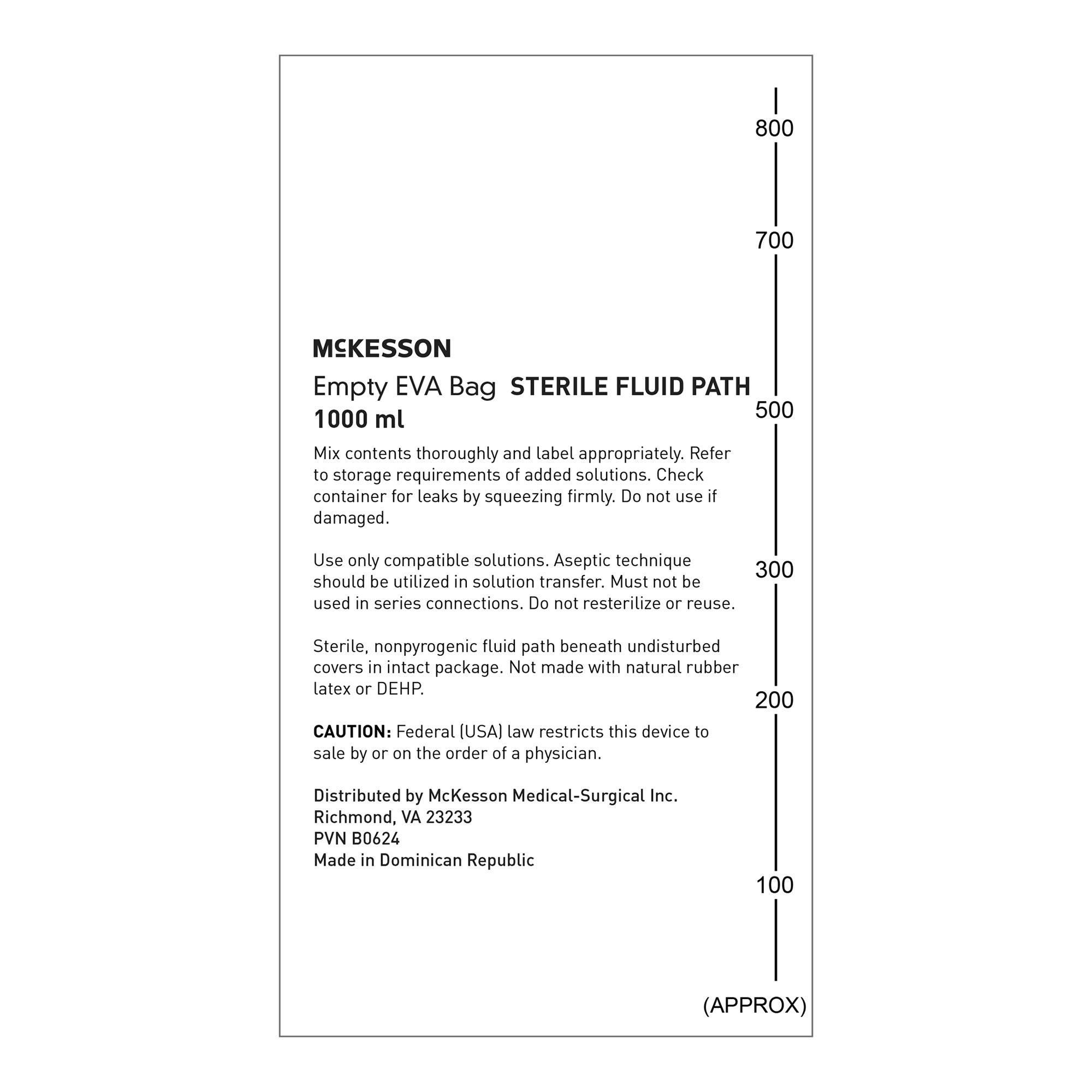 McKesson EVA Empty Bag 419-64100 by McKesson Brand