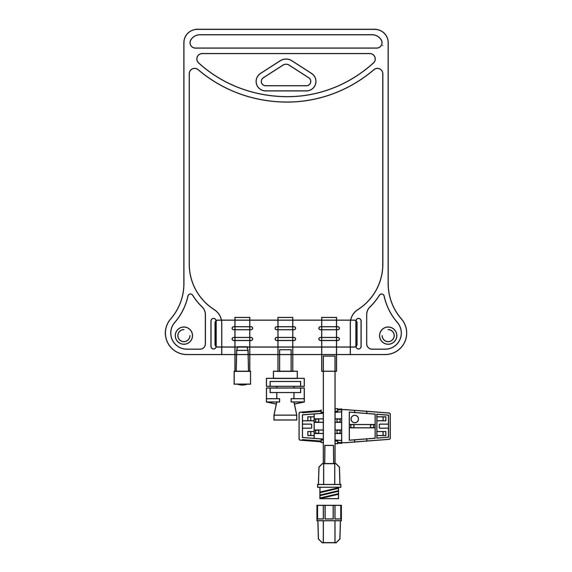 McKesson Brand - 419-64205 EVA Empty Bag McKesson 250 mL Female Screw Connector Legless