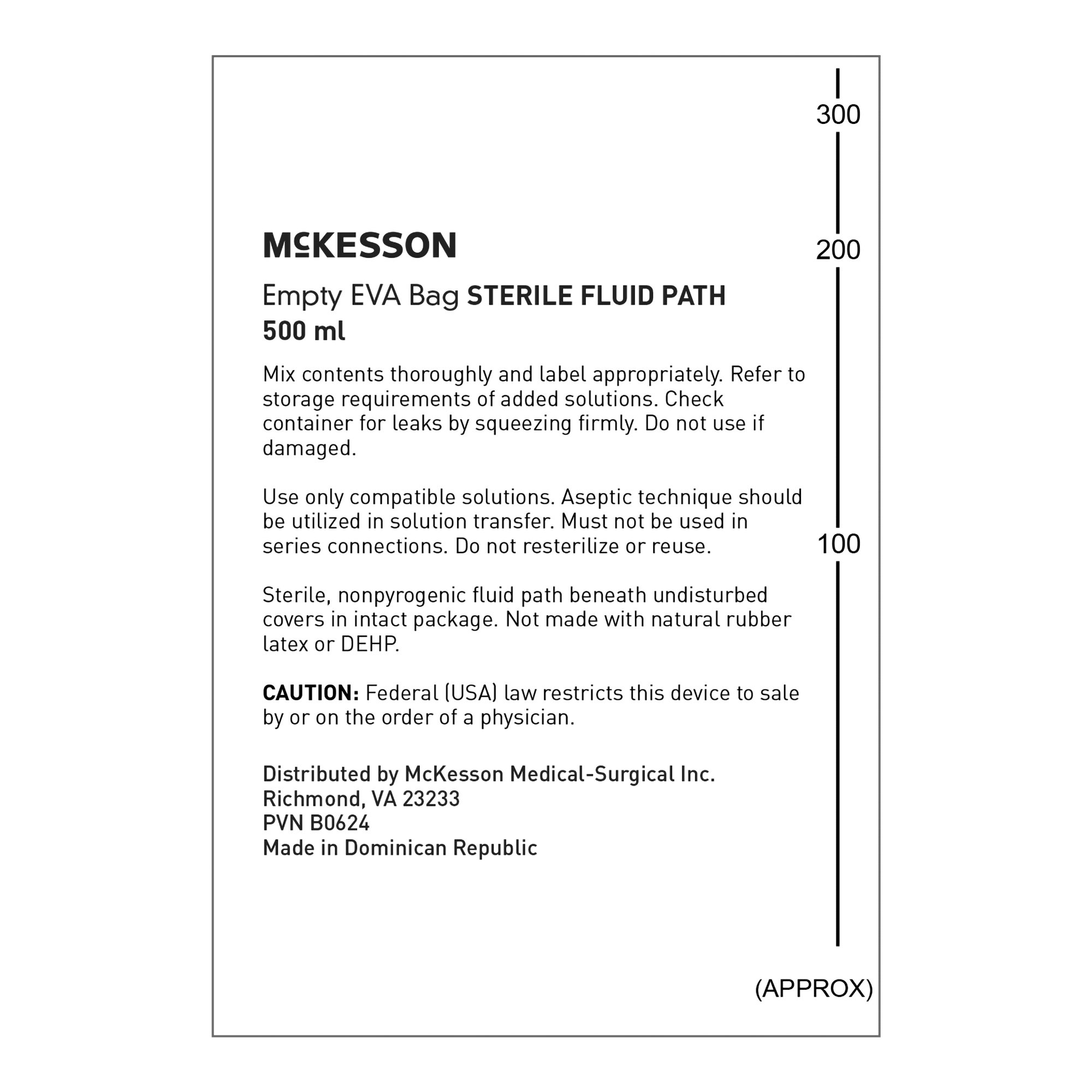 McKesson EVA Empty Bag 419-64210 by McKesson Brand
