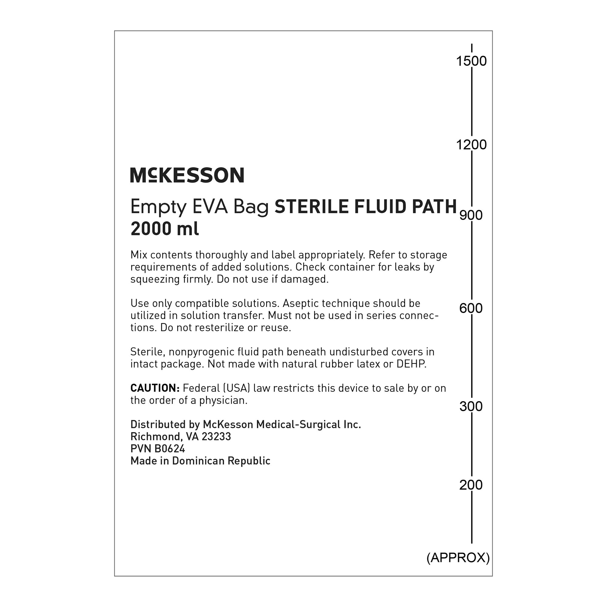 McKesson EVA Empty Bag 419-64225 by McKesson Brand