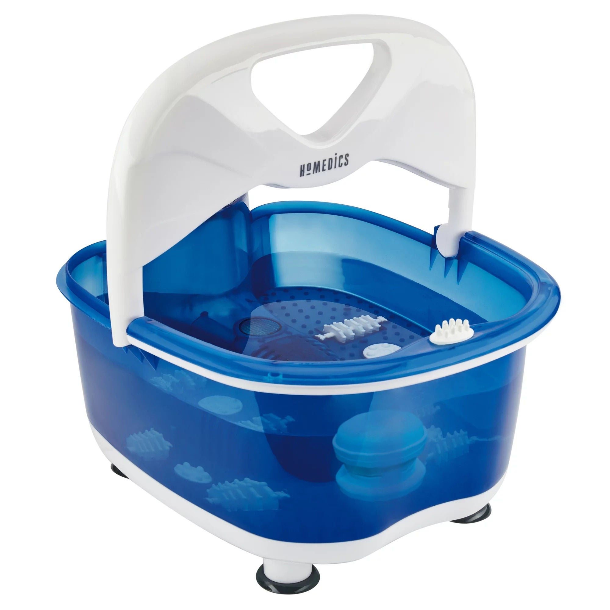 HoMedics USA LLC - FB-630H Foot Bath with Heat Boost HoMedics® Salt-N-Soak Pro Blue / White Plastic