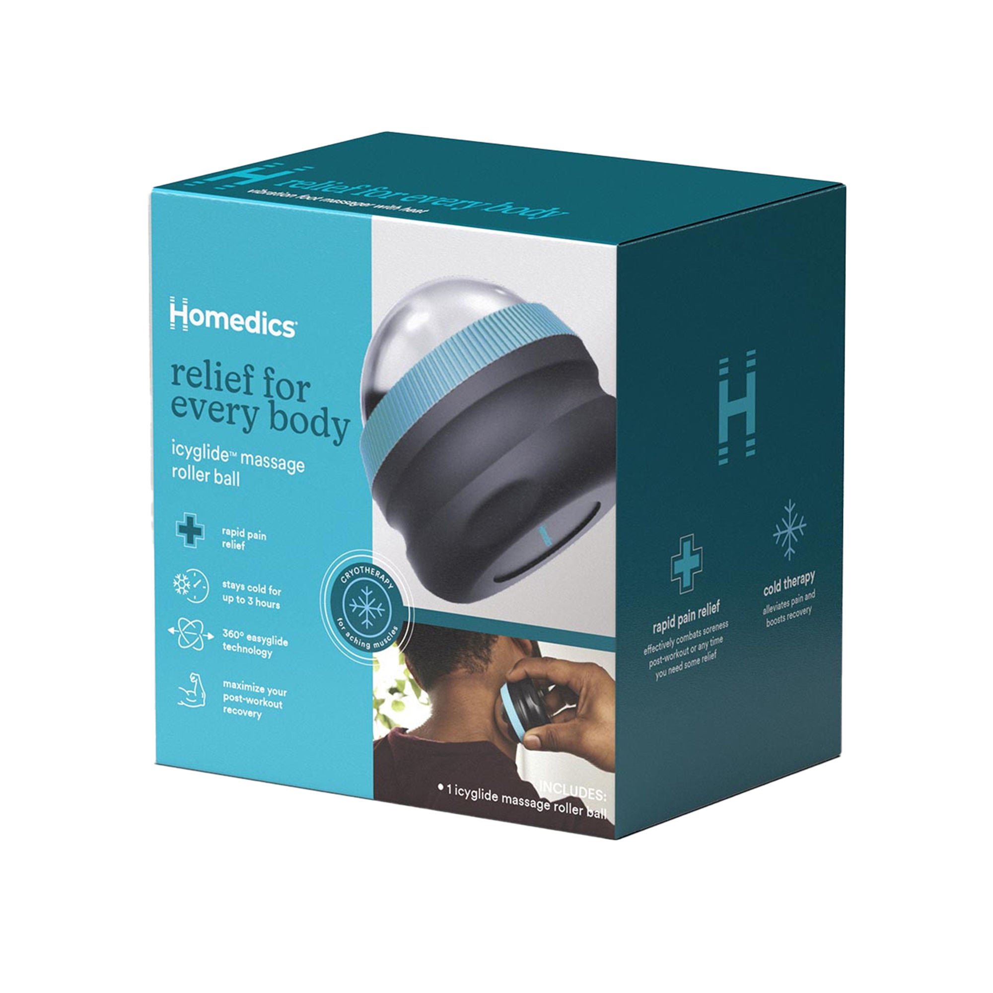 HoMedics USA LLC - SR-10J Homedics® IcyGlide™ Massage Roller Ball