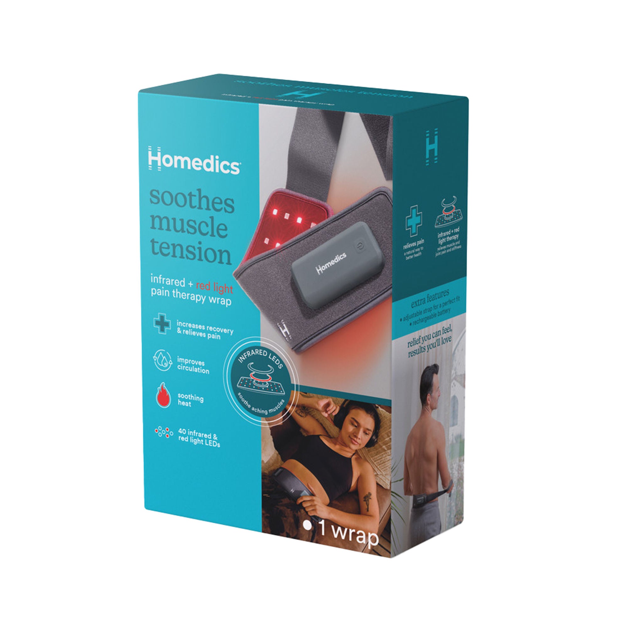 HoMedics USA LLC - IFR-100HJ Infrared + Red Light Pain Therapy Wrap HoMedics®