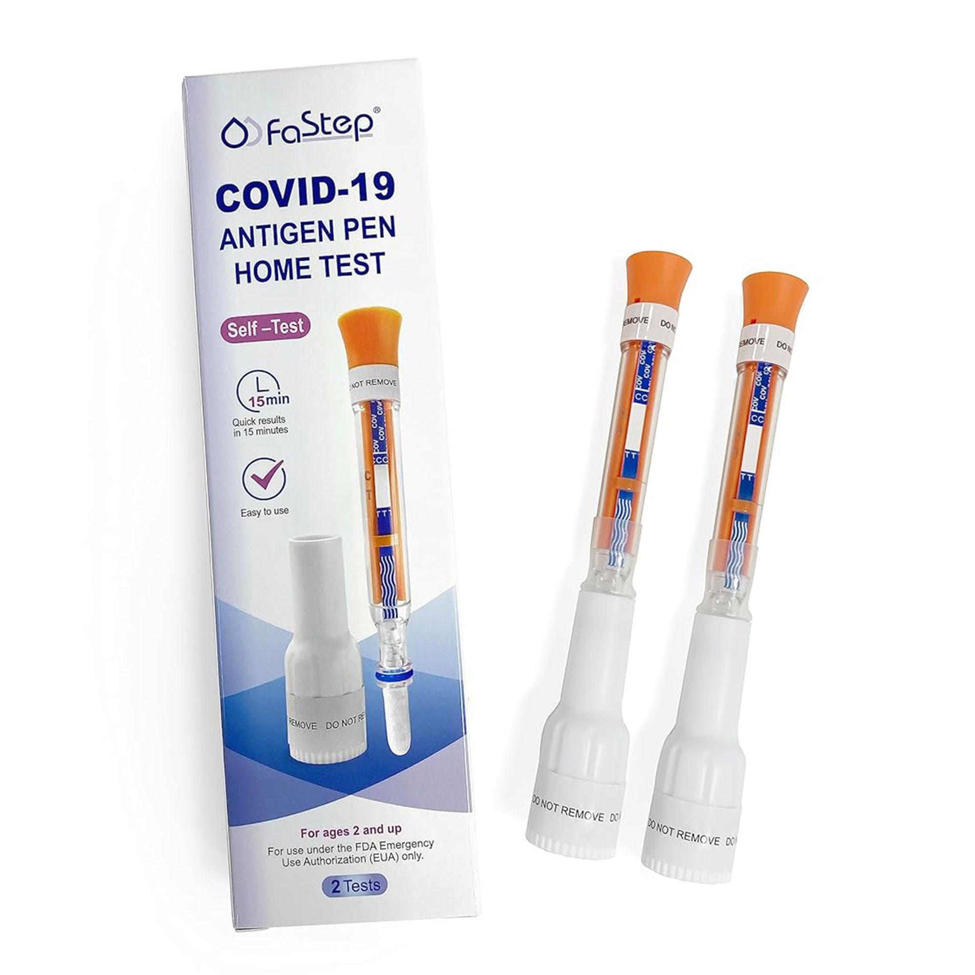 2San LLC - USCO5FS-1 Respiratory Test Kit FaStep® COVID-19 Antigen Pen Test 1 Test per Kit (144 Kits per Case)