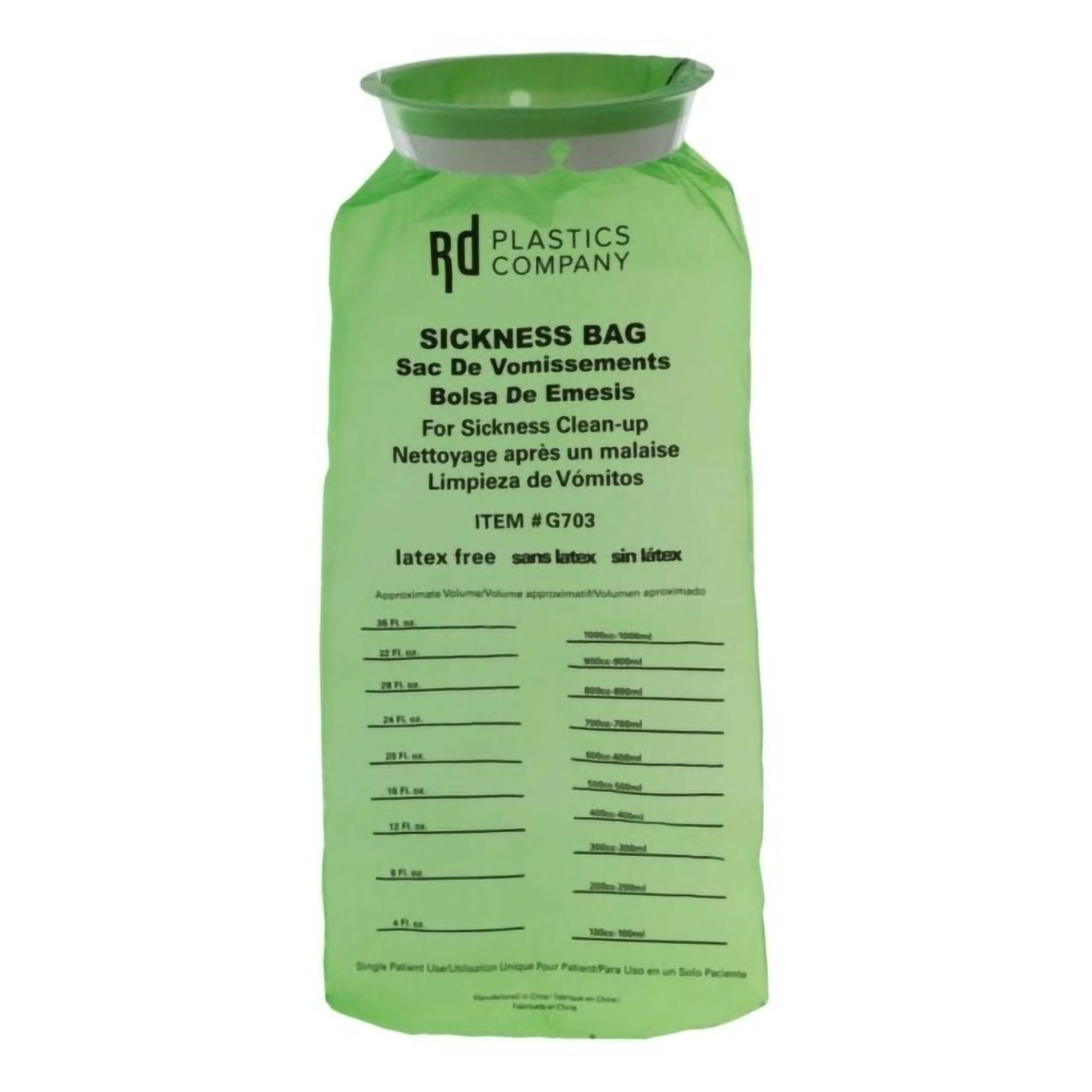 ASP Global LLC - G703 Emesis Bag 36 oz. Green