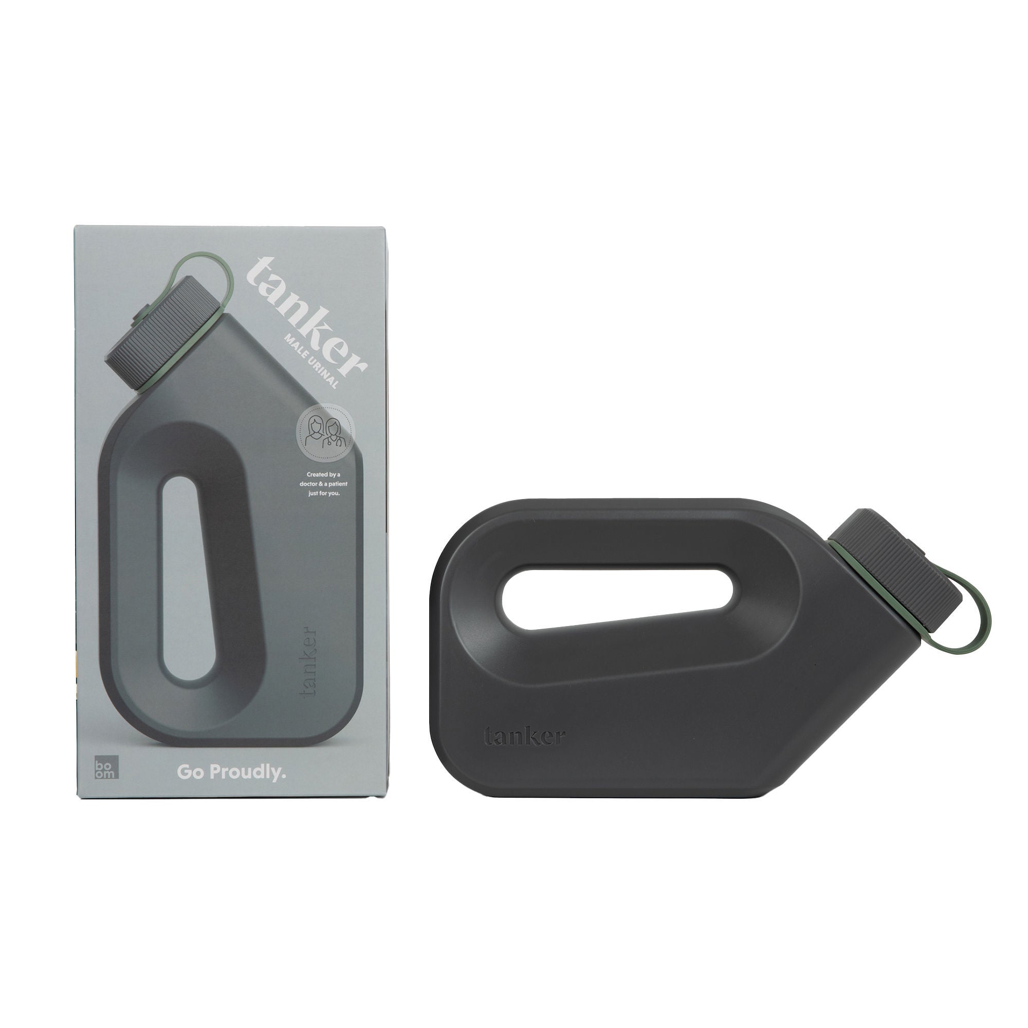 Boom Home Medical - BTAPUBSM001CG Tanker Portable Male Urinal