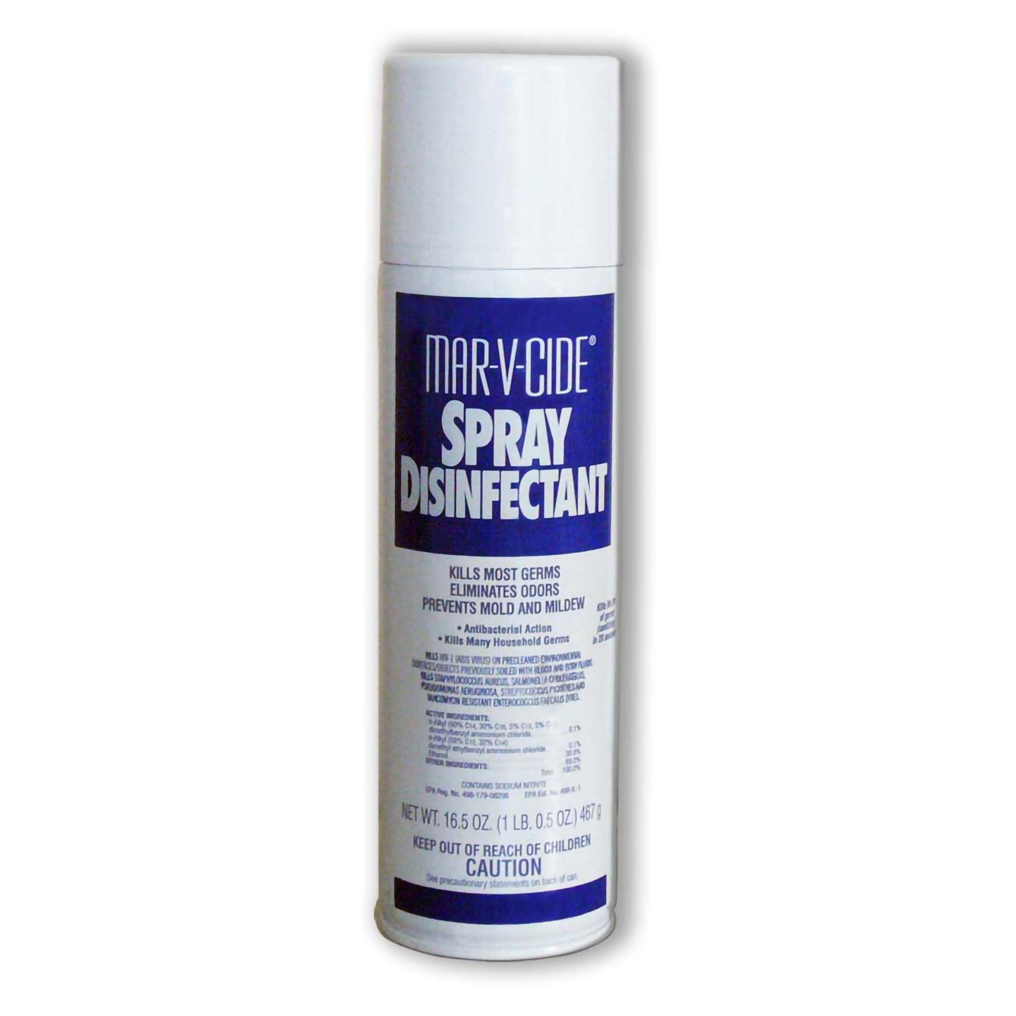 William Marvy Company - SNMVCSP Surface Disinfectant / Sanitizer Mar-V-Cide Aerosol Spray Liquid 16.5 oz. Can Alcohol Scent NonSterile