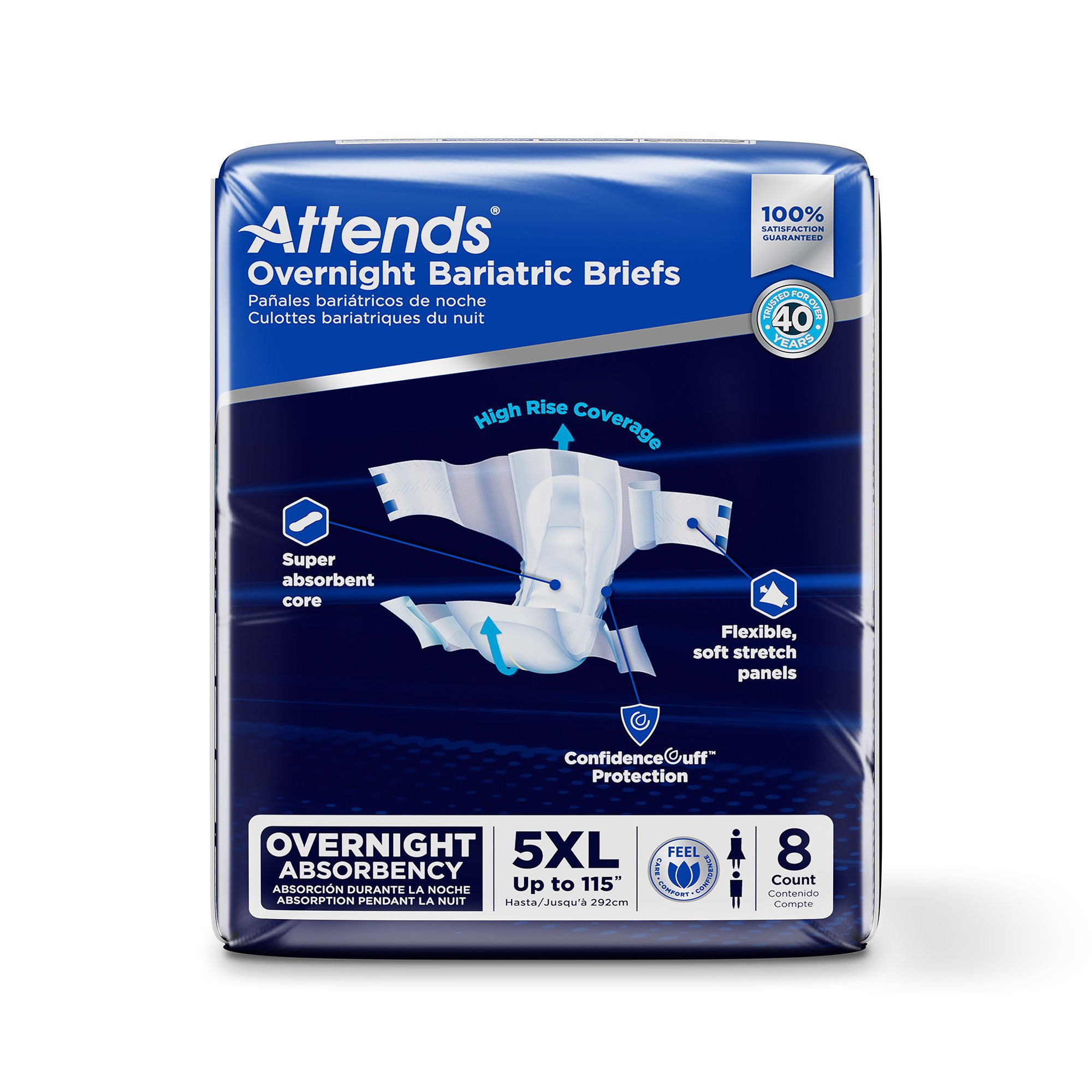 Attends Healthcare Products - DD70 Attends® Overnight Bariatric Briefs