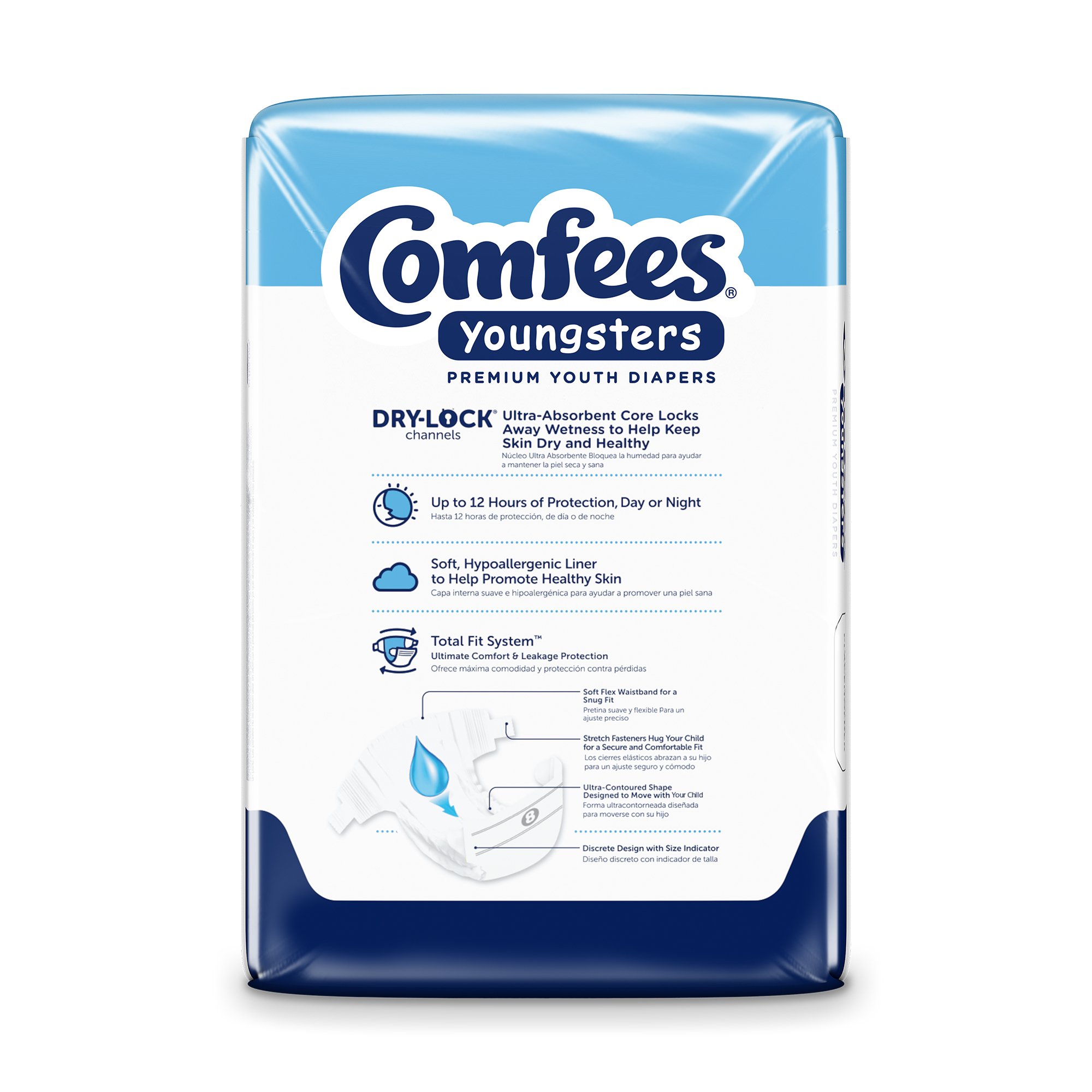 Attends Healthcare Products CMF-8 - Comfees® Youngsters Premium Youth Diapers, Size 8 - 20/Bag, 80/Case