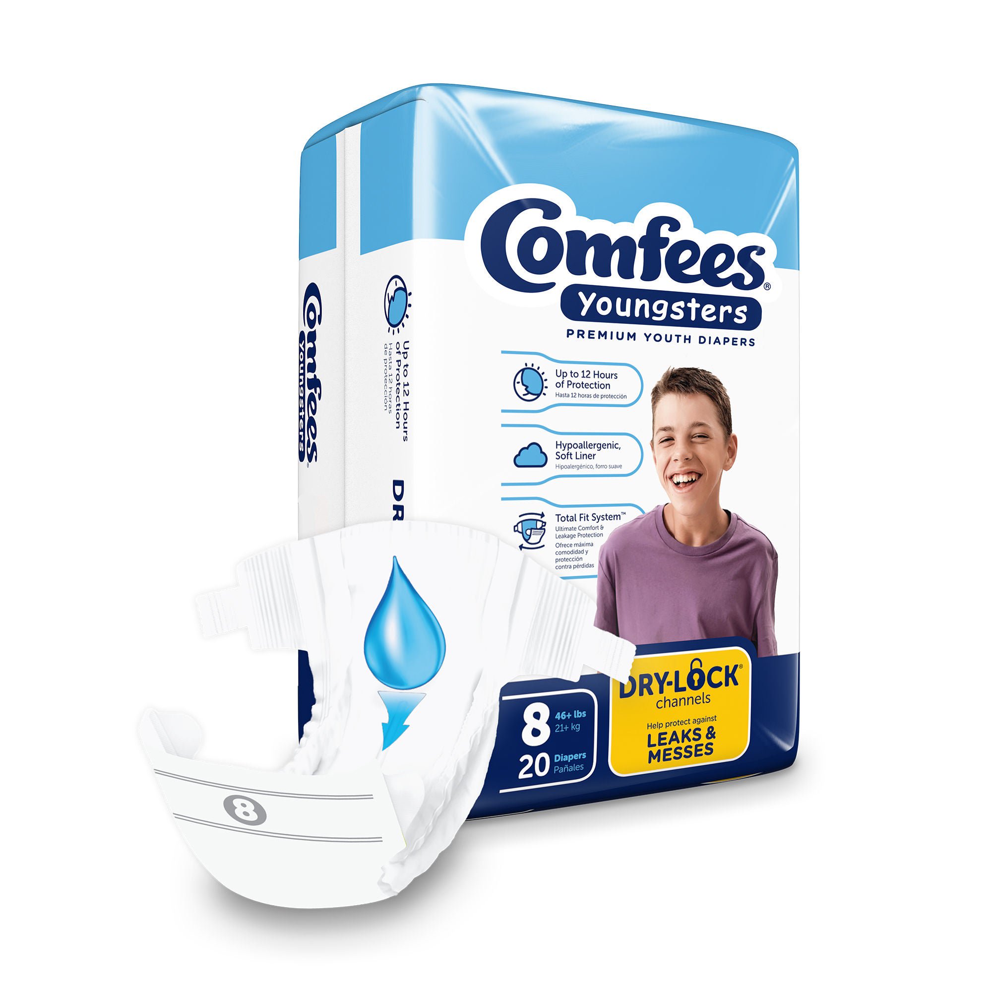 Attends Healthcare Products - CMF-8 Comfees® Youngsters Premium Youth Diapers
