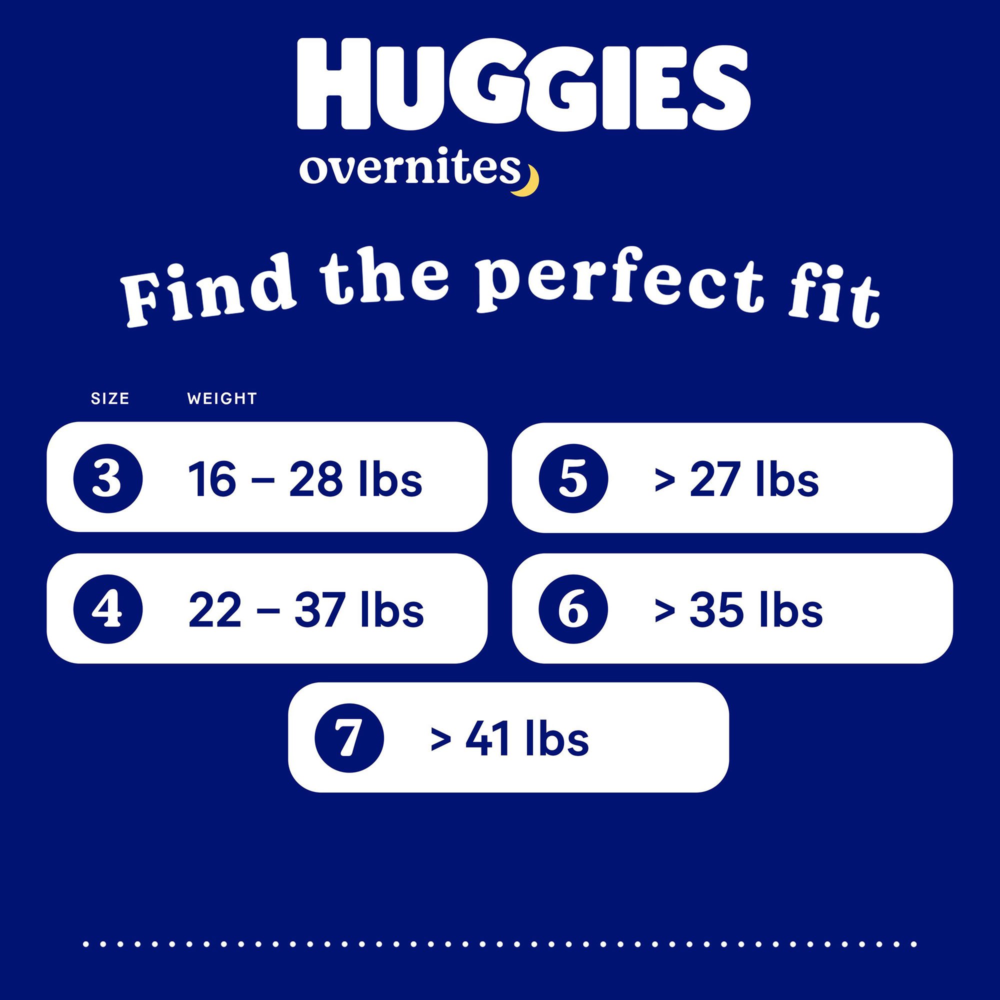 Kimberly Clark 54918 - Huggies® OverNites Diaper, Size 7 - 13/Pack, 52/Case