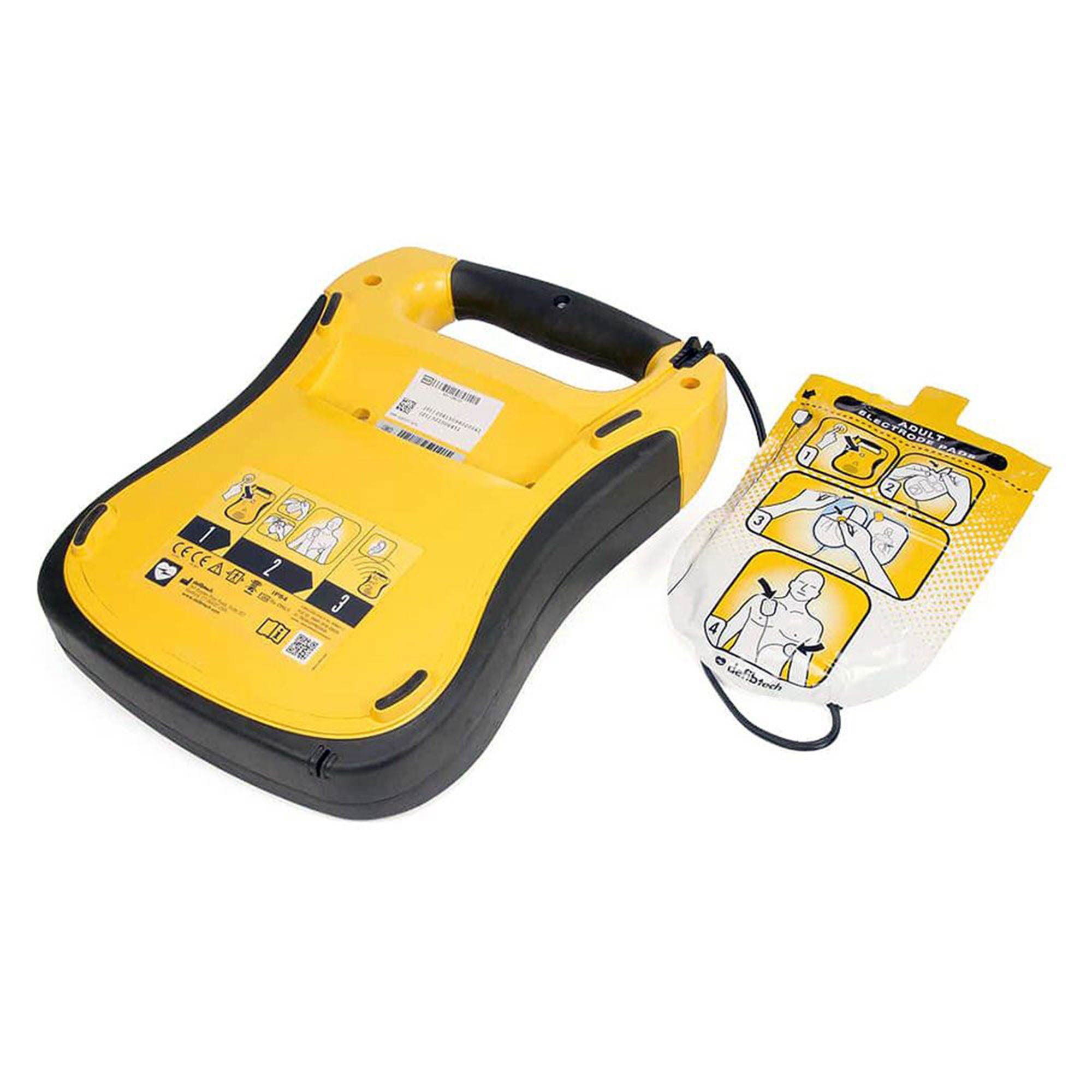 Worldpoint ECC - 30-430 Defibrillator Semi Automatic Defibtech Lifeline™ Electrode Pads Battery Operated LED Display