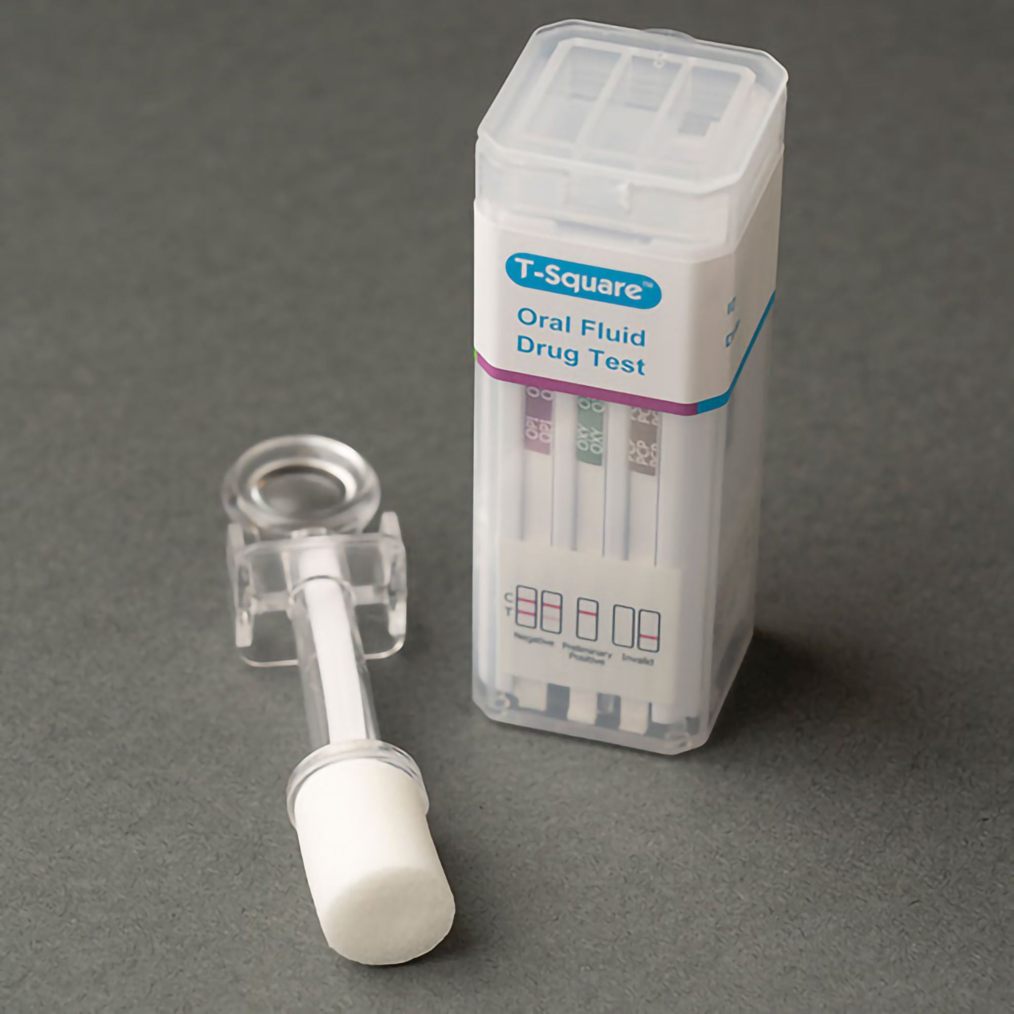 AlcoPro - 8TS101E Drugs of Abuse Test Kit T-Square® AMP, BAR, COC, mAMP/MET, MDMA, MTD, OPI, OXY, PCP, THC 25 Tests For Employment / Insurance Use