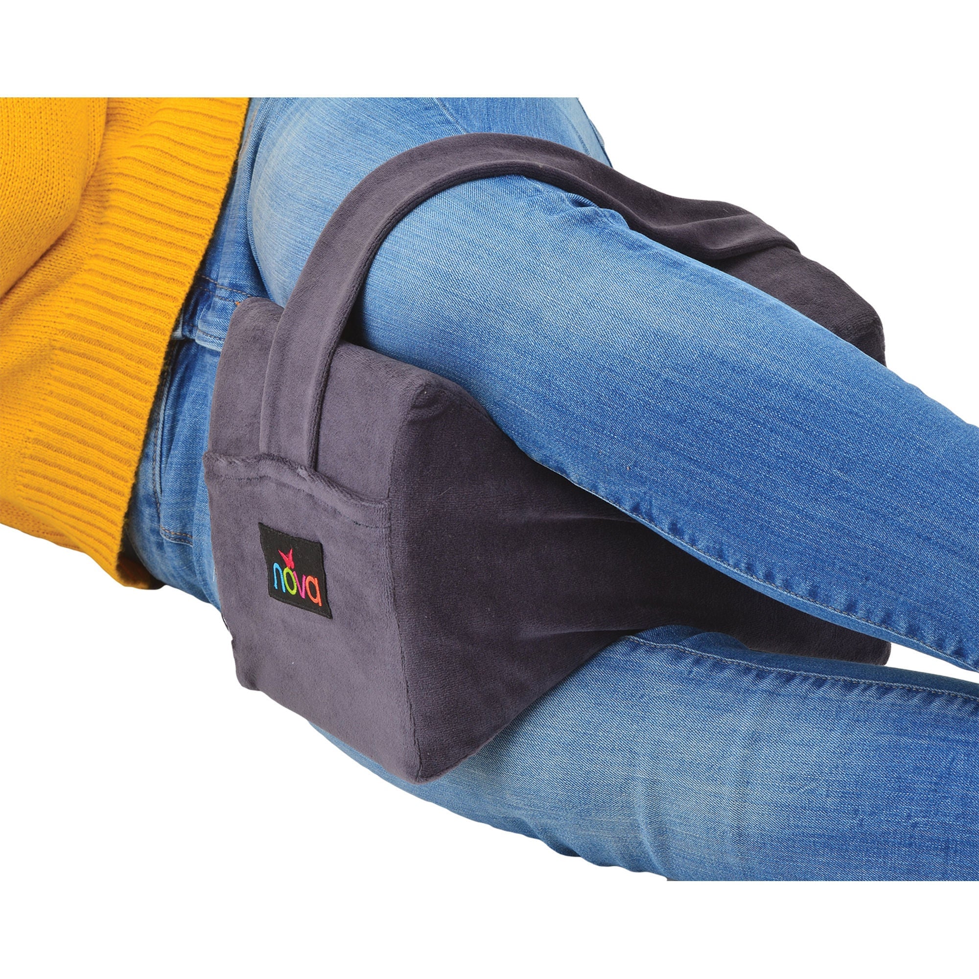 Nova Ortho-Med - 2677-R Knee Spacer Cushion Nova 8 W X 10-1/4 L X 7-1/4 H Inch Foam Hook and Loop Strap Fastening