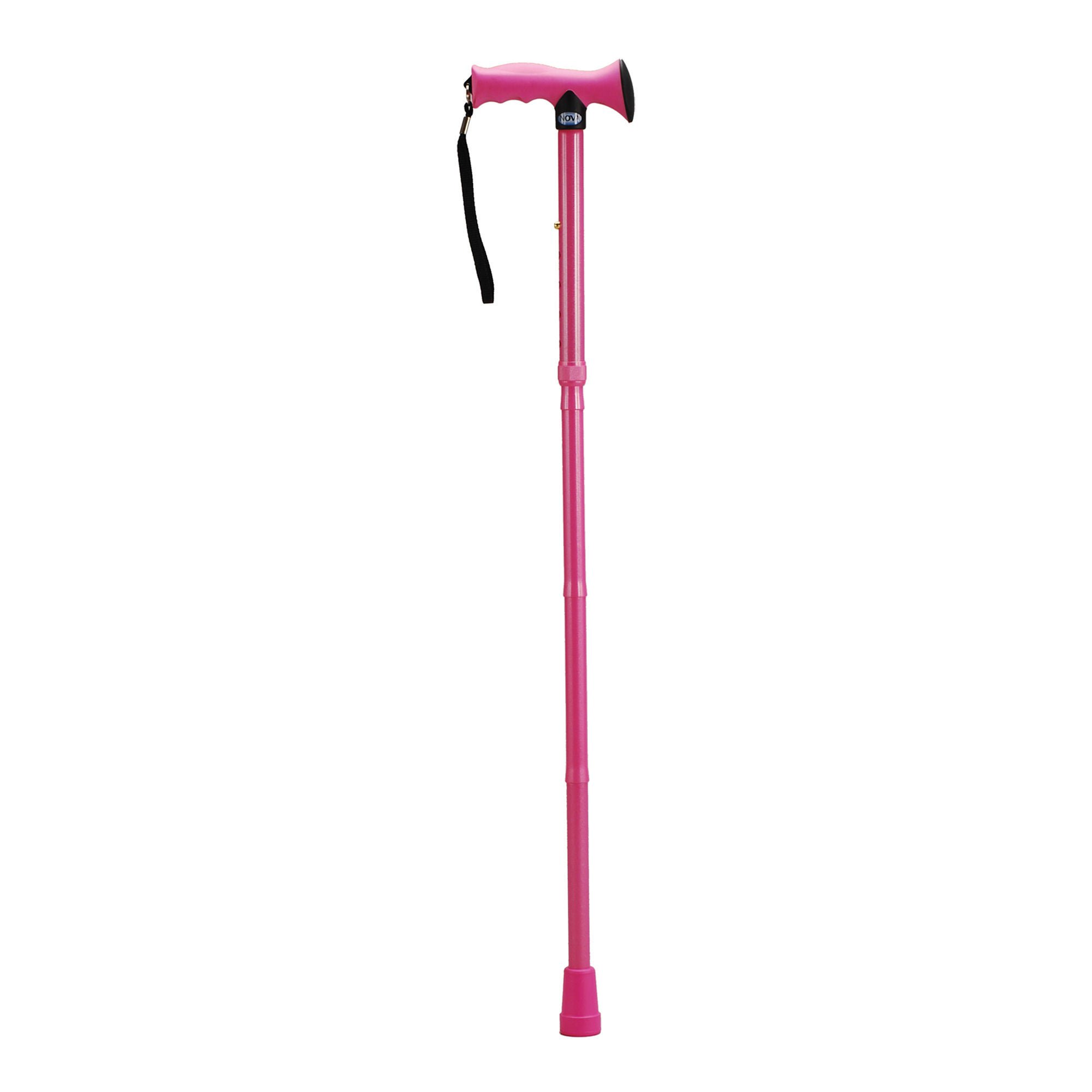 Nova Ortho-Med - 3040PK Folding Cane Nova Aluminum 31 to 35 Inch Height Pink