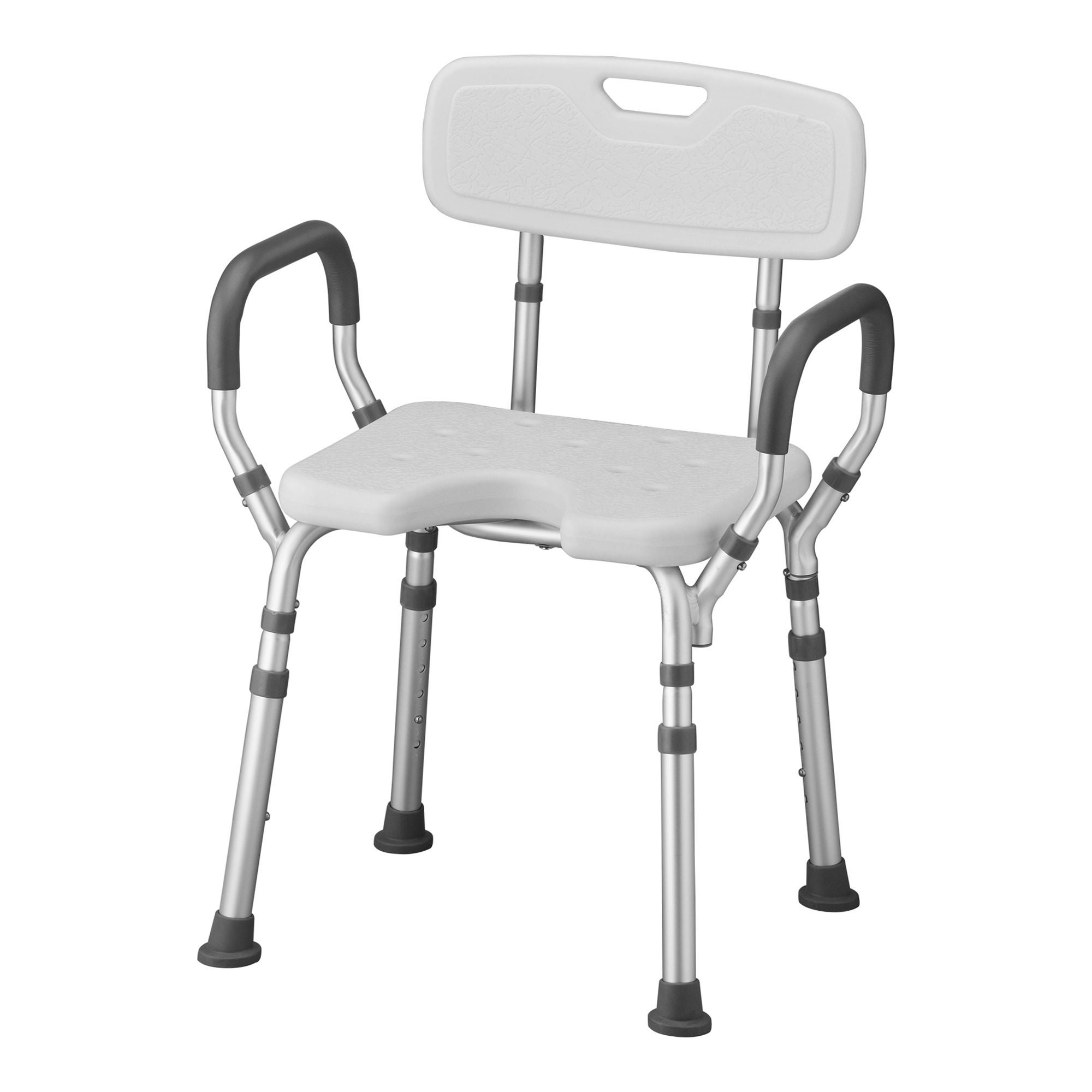 Nova Ortho-Med - 9037-R Shower Chair Nova Fixed Arms Aluminum Frame With Backrest 15-3/4 Inch Seat Width 300 lbs. Weight Capacity