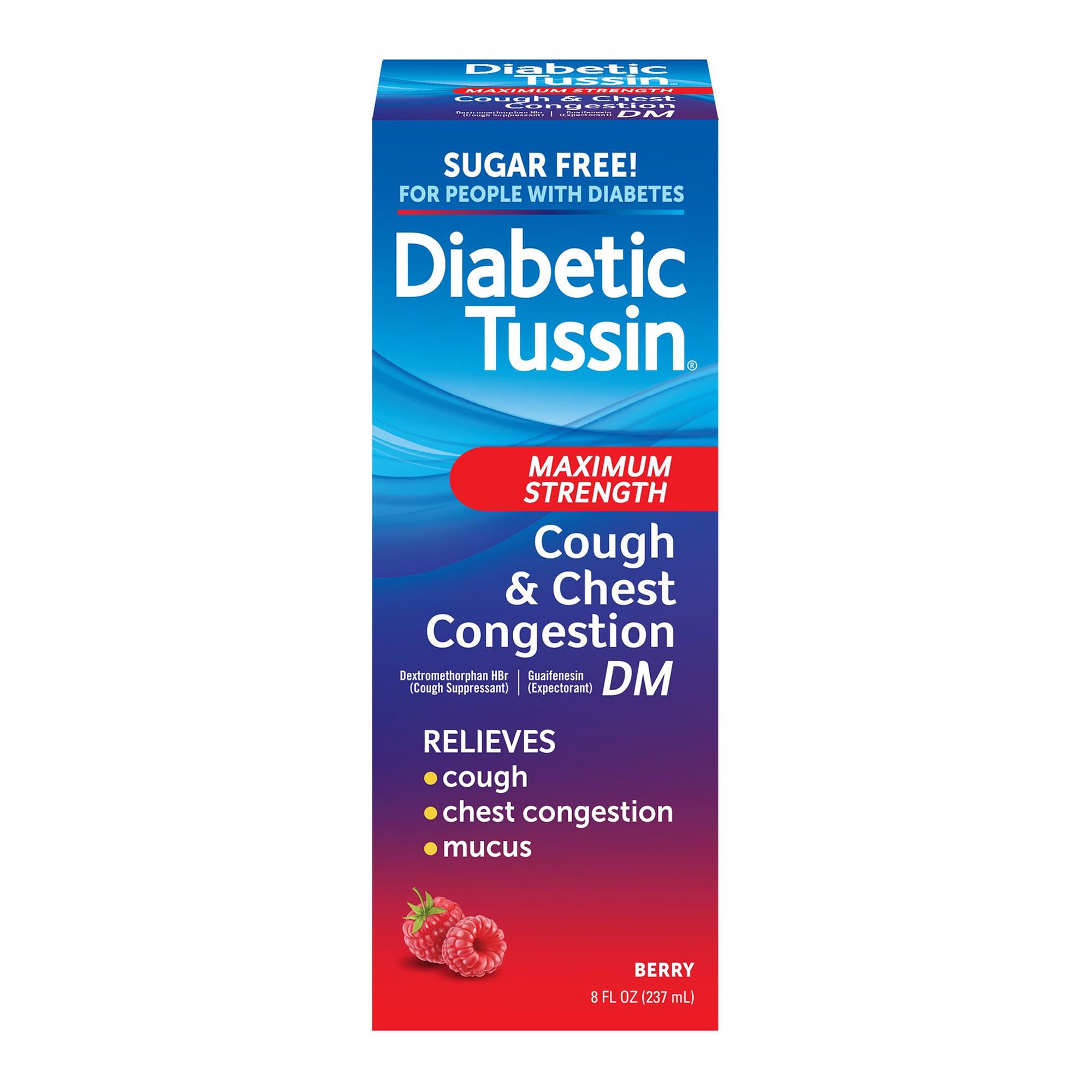 Prestige Medical - 61787051504 Diabetic Tussin® Max Strength Cough & Chest Congestion Liquid Berry Sugar Free