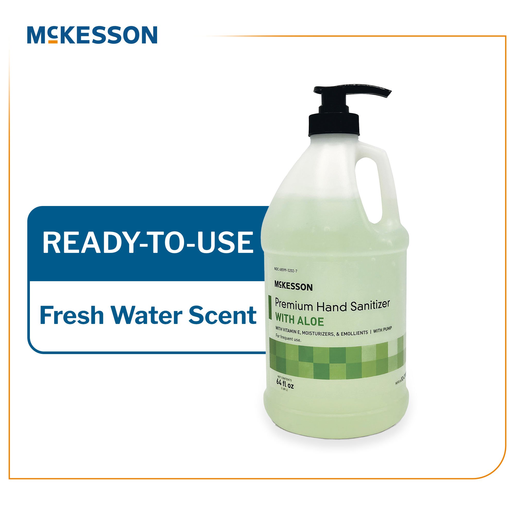 McKesson Premium Hand Sanitizer with Aloe 53-27037-64 by McKesson Brand