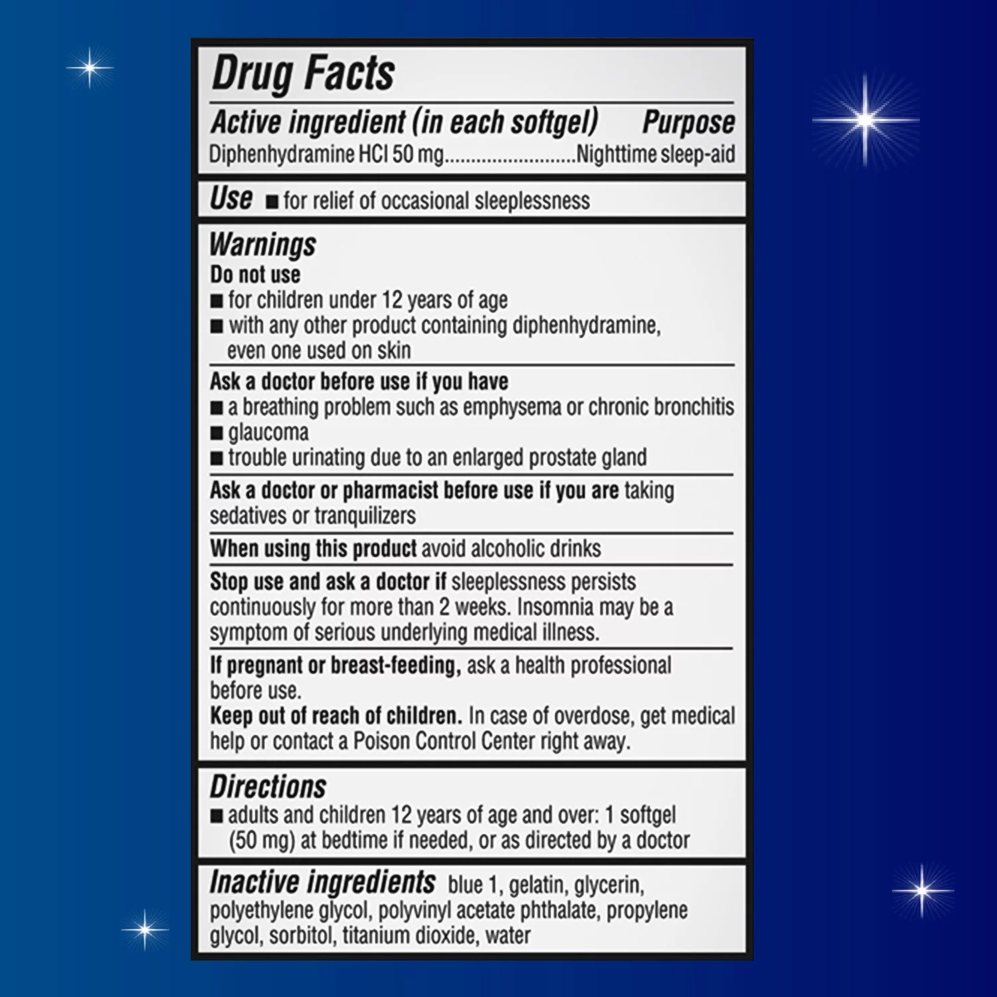 Sanofi 04116700133 - Unisom® SleepGels - 1/Bottle
