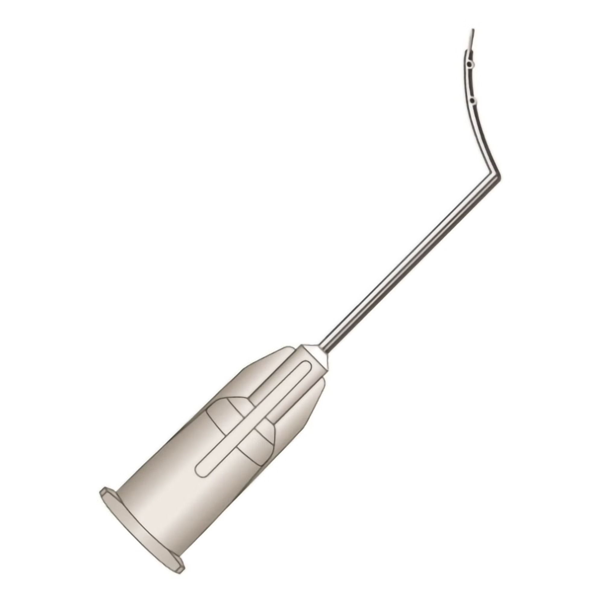 Innovia Medical - 617-27 Lasik Irrigating Cannula Eagle Labs® 27 Gauge 1 Inch Length Angled Flattened Tip with 4 Ports