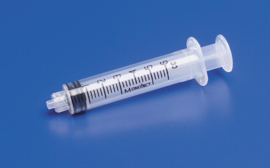 Cardinal 8881516911 - Monoject™ General Purpose Syringe, 6 mL - 1/Each, 50/Box, 500/Case