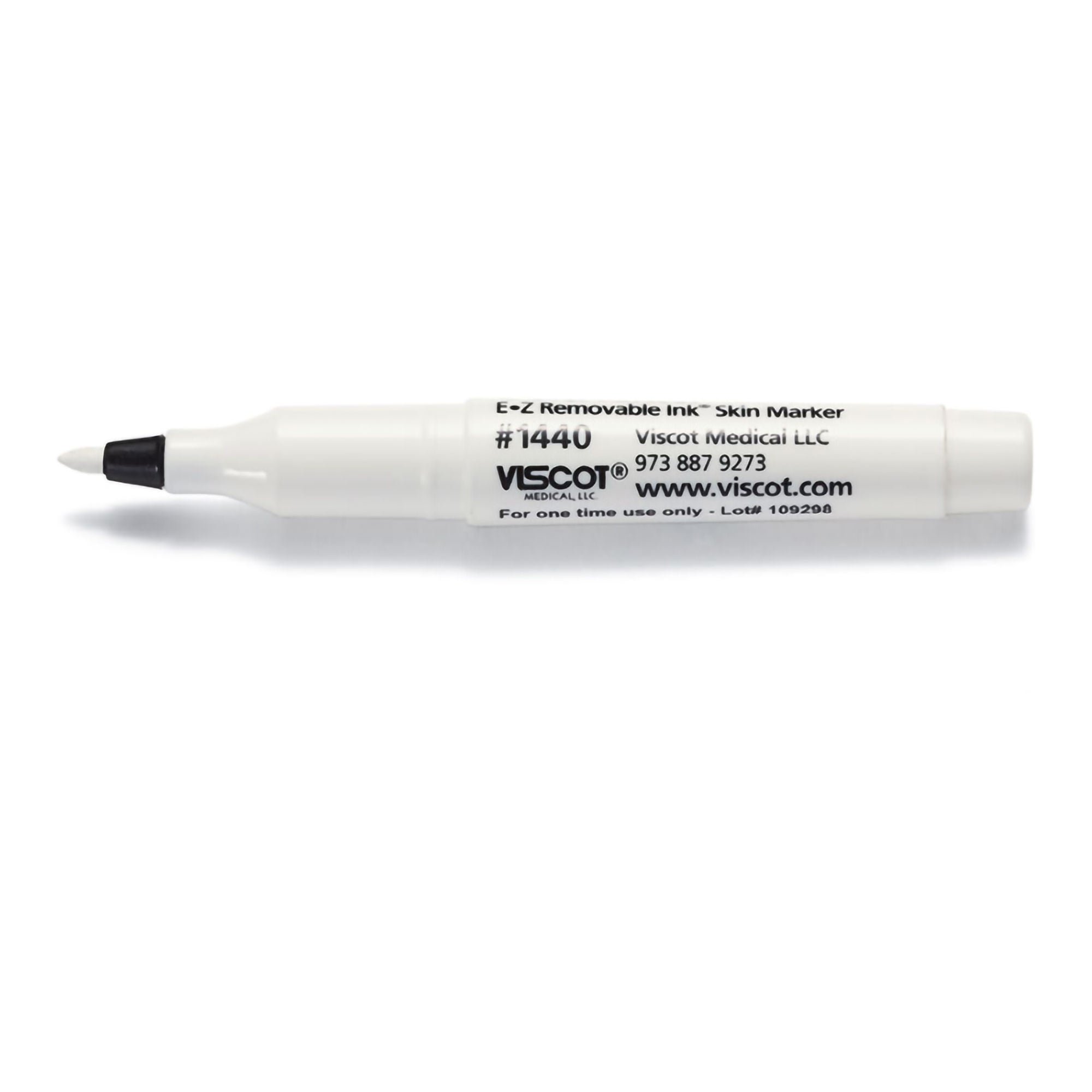Viscot Industries - 1440-100 Skin Marker EZ Removable Ink® White Ink NonSterile Mini Regular Tip