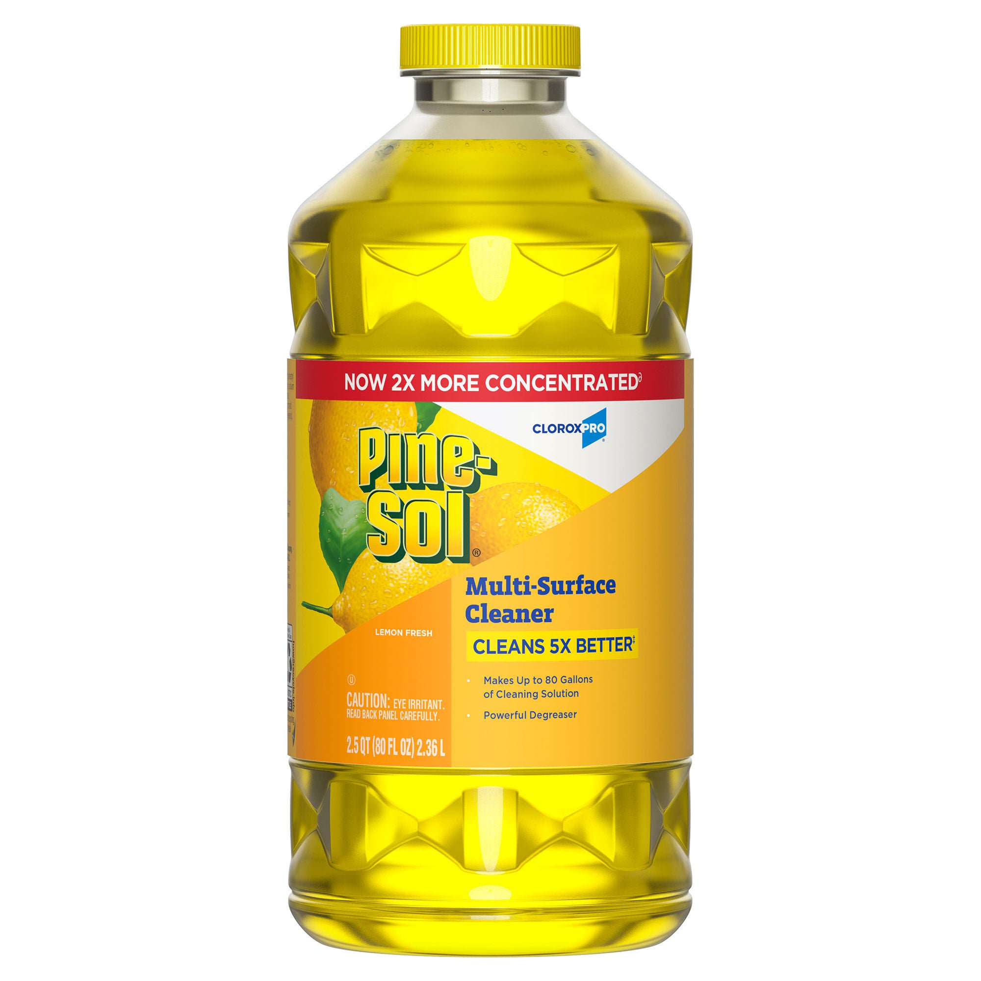The Clorox Company - 60607 Surface Disinfectant Cleaner Pine-Sol® Manual Pour Liquid 80 oz. Bottle Lemon Scent NonSterile