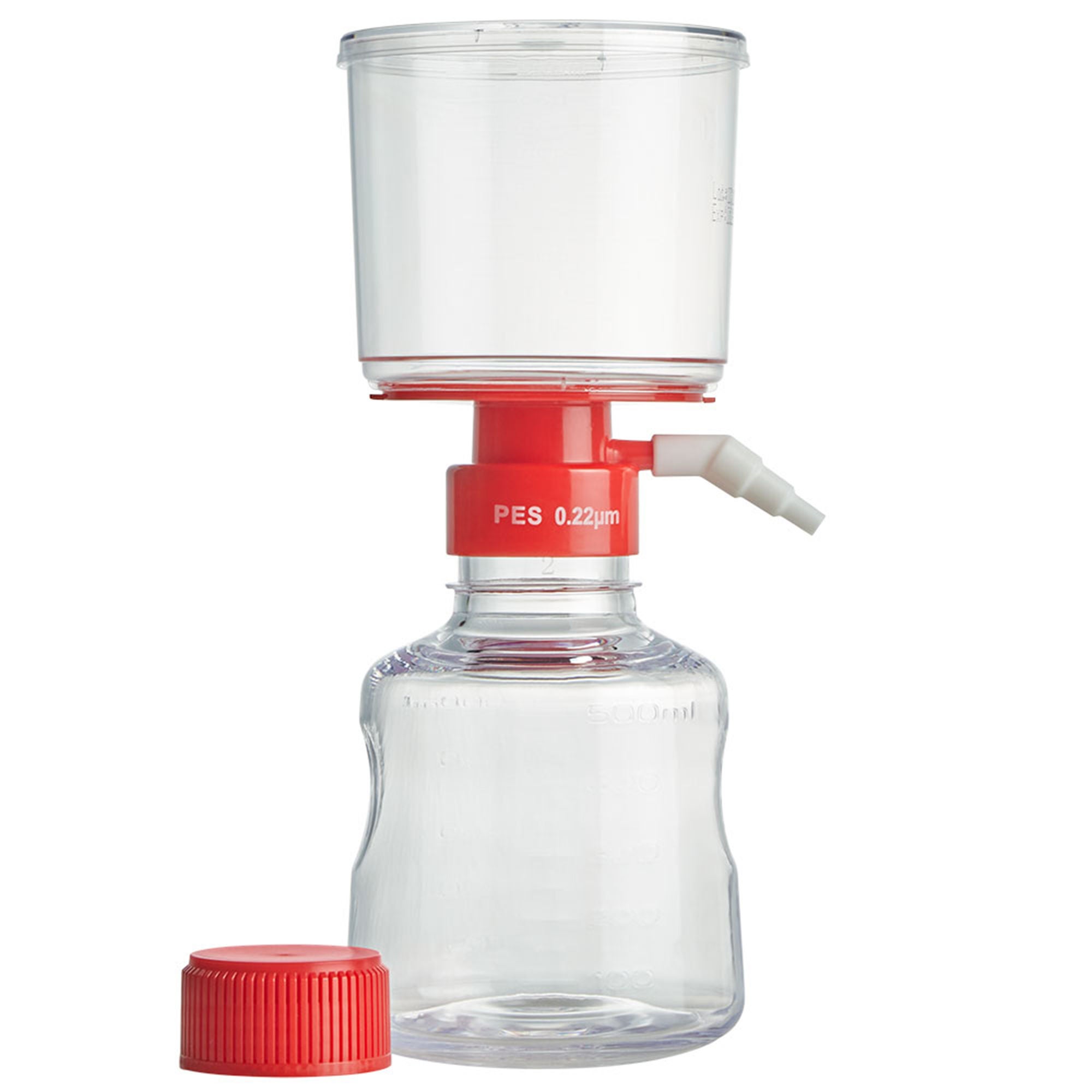 Globe Scientific - VF-FS-PES-0500-22 Diamond® PureFlow™ Vacuum Filter System 500 mL, 0.22 µm Porosity, Sterile For Diamond PureFlow Solution Bottles or other Laboratory Media Bottles with GL45 Threads