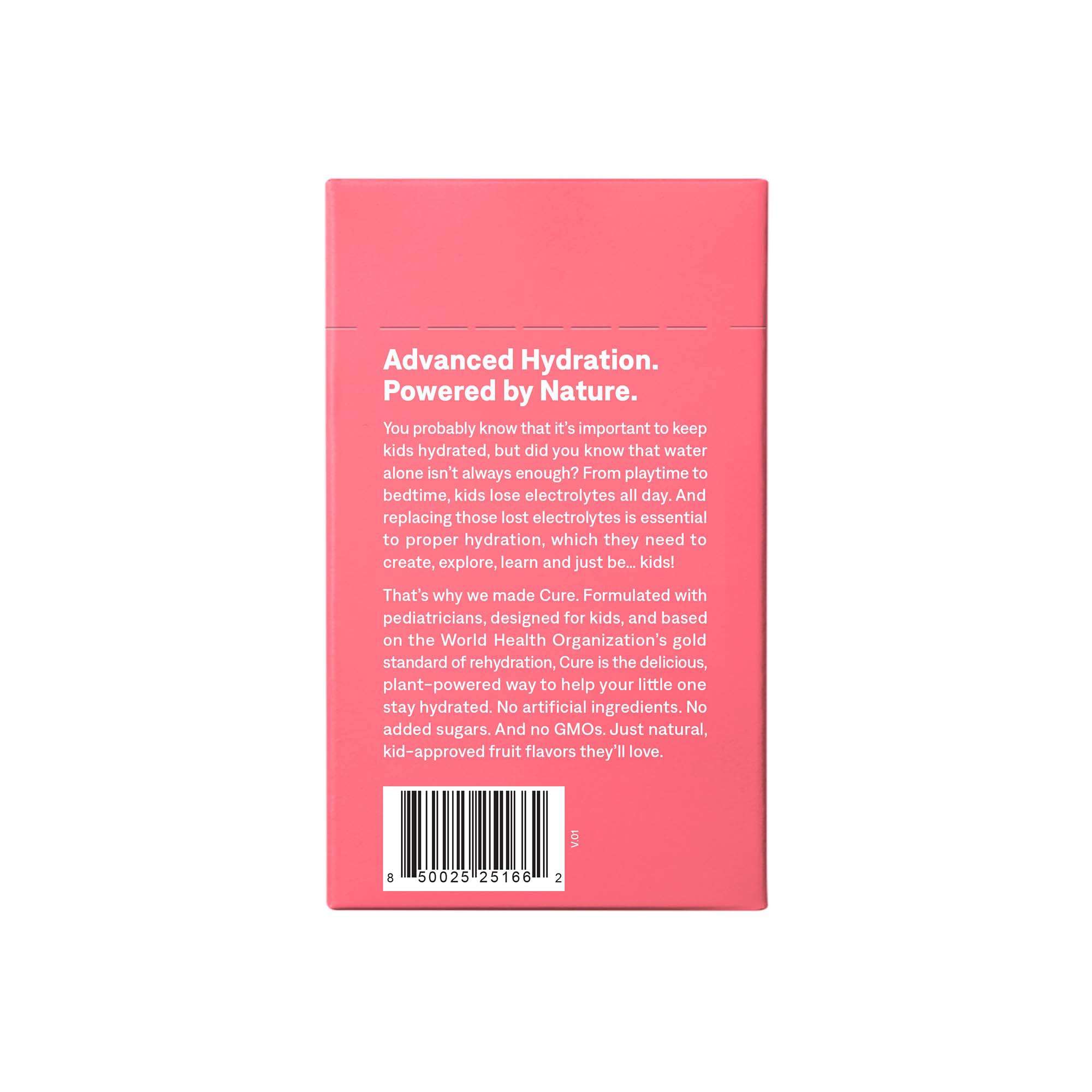 Cure Hydration KM6002 - Cure® Kids Electrolyte Drink Mix, Pink Lemonade, 7.5-gram Packet - 6/Pack, 72/Case