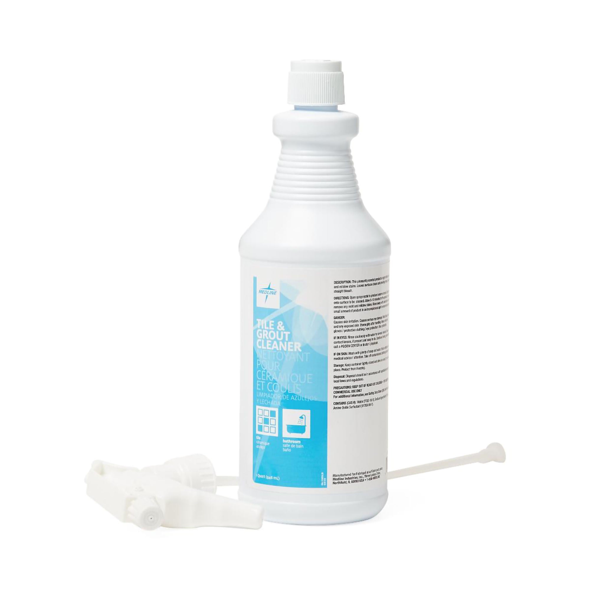 Medline - EVSCHEM600 Surface Cleaner Medline Tile and Grout Trigger Spray Liquid 32 oz. Bottle Fresh Clean Scent NonSterile