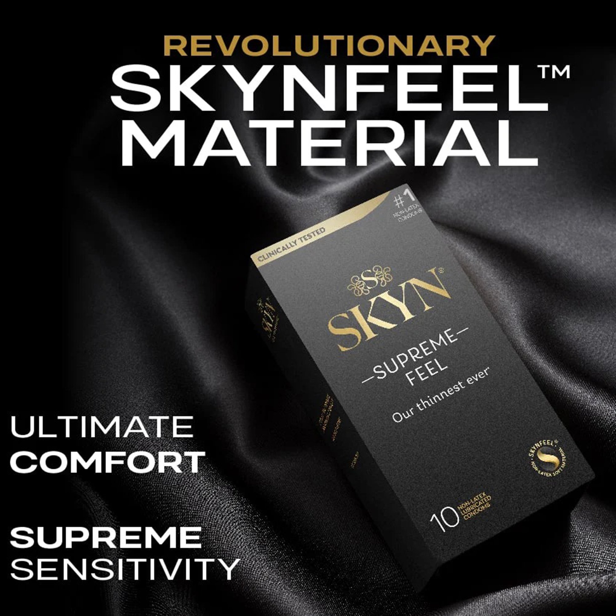 Sxwell USA 210275 - Skyn® Supreme Nonlatex Condoms - 1/Box, 24/Case