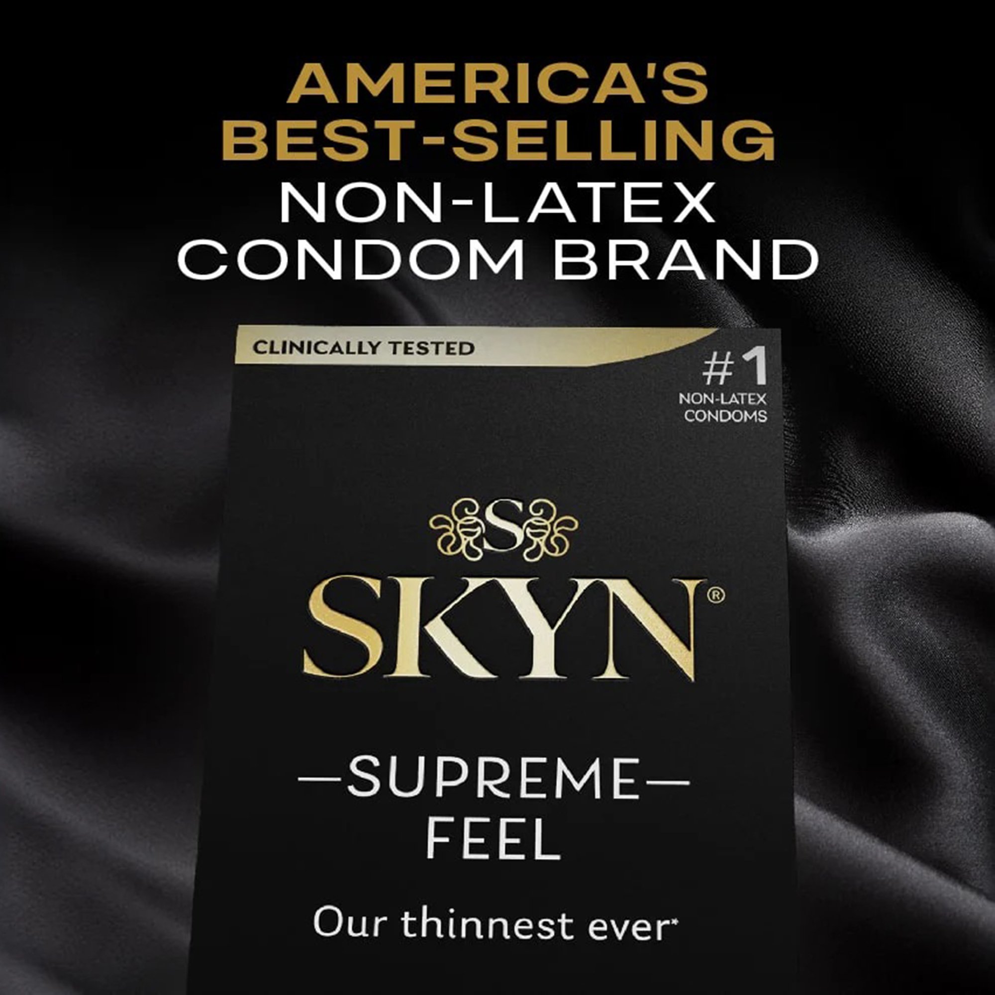 Sxwell USA 210275 - Skyn® Supreme Nonlatex Condoms - 1/Box, 24/Case